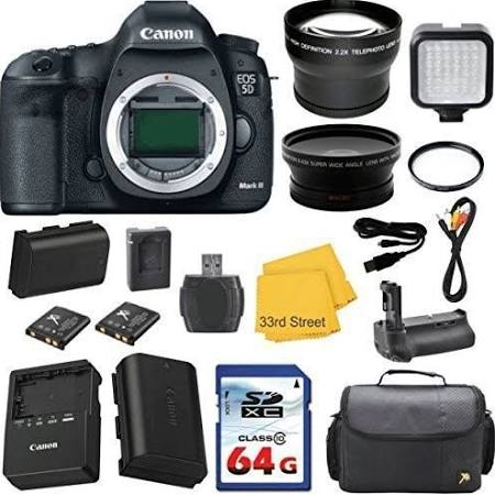 Canon EOS 5D Mark IV DSLR Camera 30.4MP Full Frame Digital Camera with 64GB Memory Card, UV Filter & Deluxe Case - Professional Photography, Wedding, Travel & Vlogging