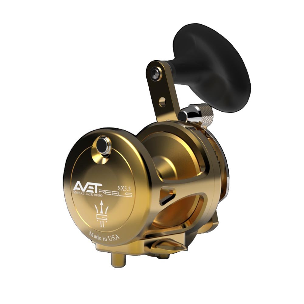 Avet SX G2 5.3 Single Speed Fishing Reel - Saltwater & Freshwater Spinning Reel for Surf Casting, Boat Fishing & Offshore Angling