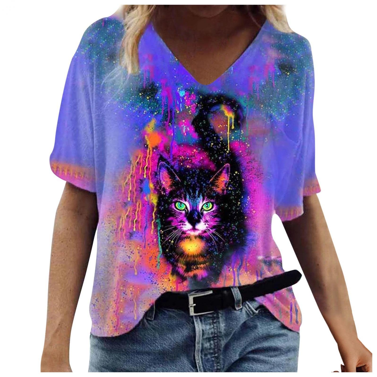Women's Casual Letter Printed Short Sleeve Graphic Tee - Matching Tops for Everyday Wear, Street Style & Summer Outfits