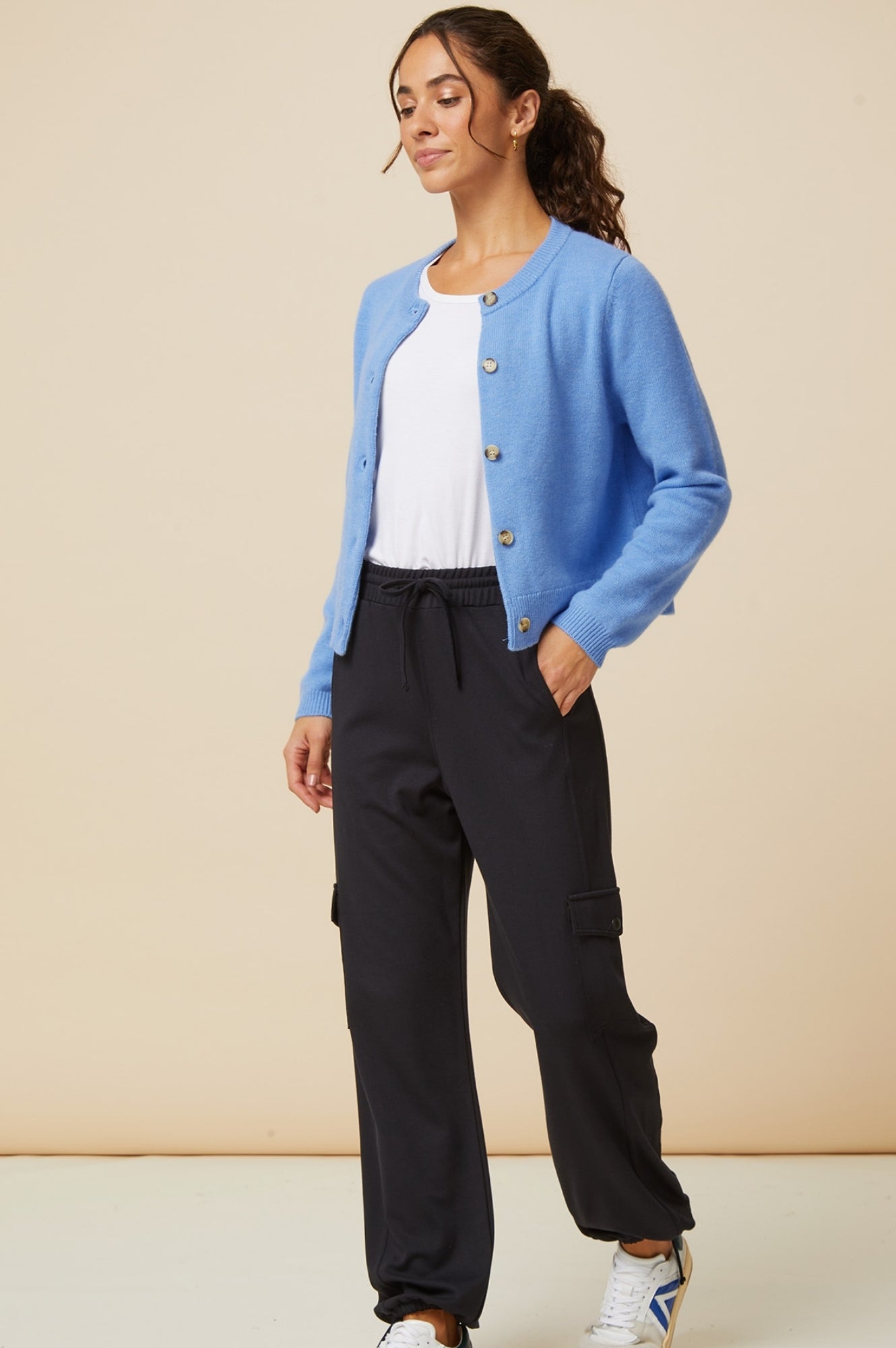 Premium Remy Trousers for Women - Dark Navy Slim Fit Dress Pants for Office, Business & Formal Occasions
