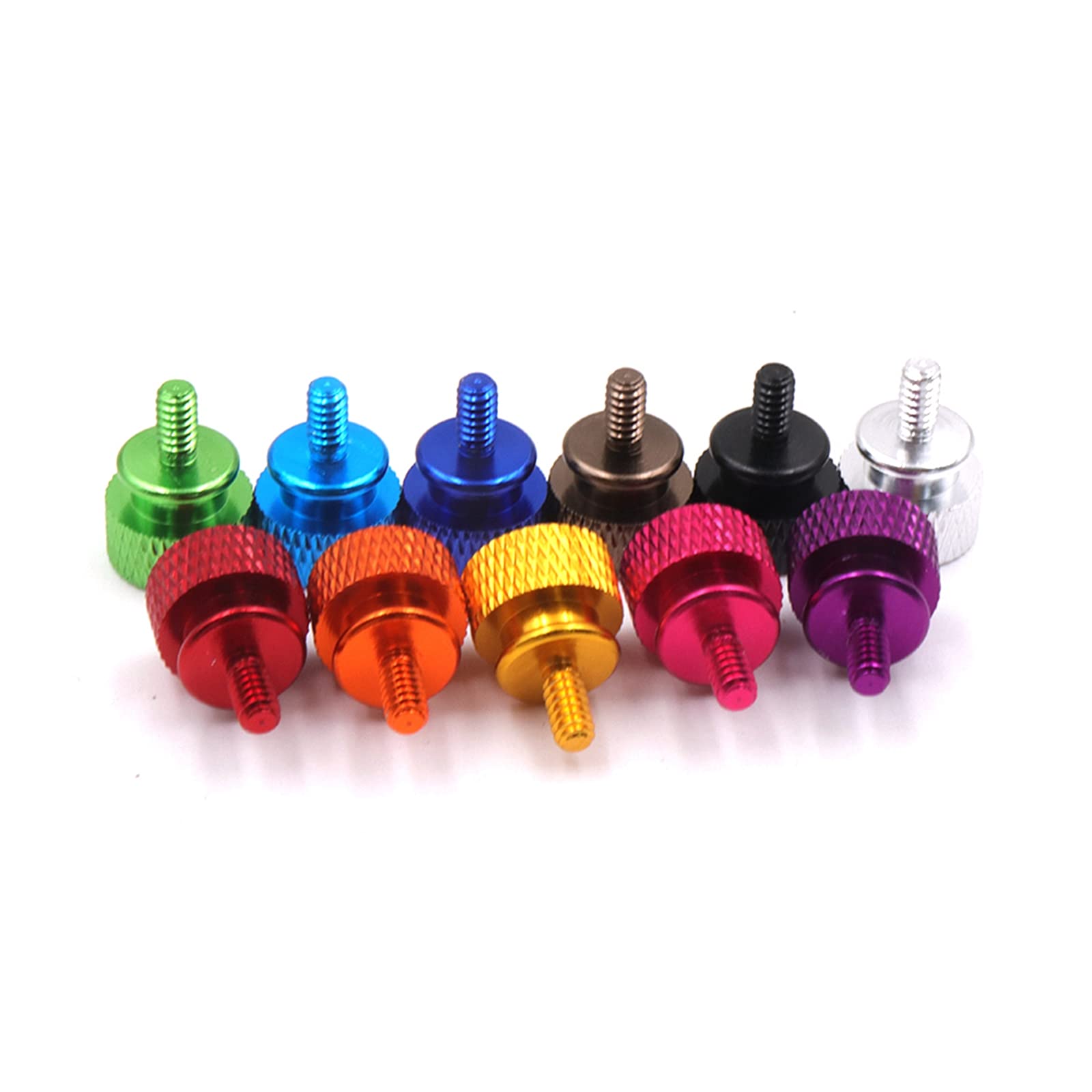 10Pcs M4 Step Thumb Screws - Gold Knurled Hand Screws for Computer Case, PC Build, DIY Electronics & Hardware Assembly - Perfect for Easy Access & Secure Fastening