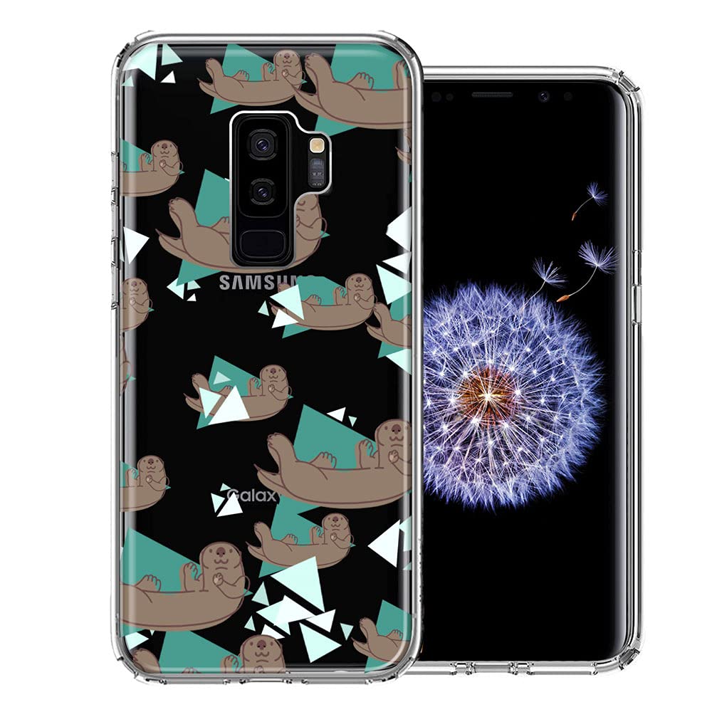 Cute Otter Design Double Layer Protective Case for Samsung Galaxy S9 Plus - Shockproof & Durable Phone Cover for Everyday Use, Work & Outdoor Activities