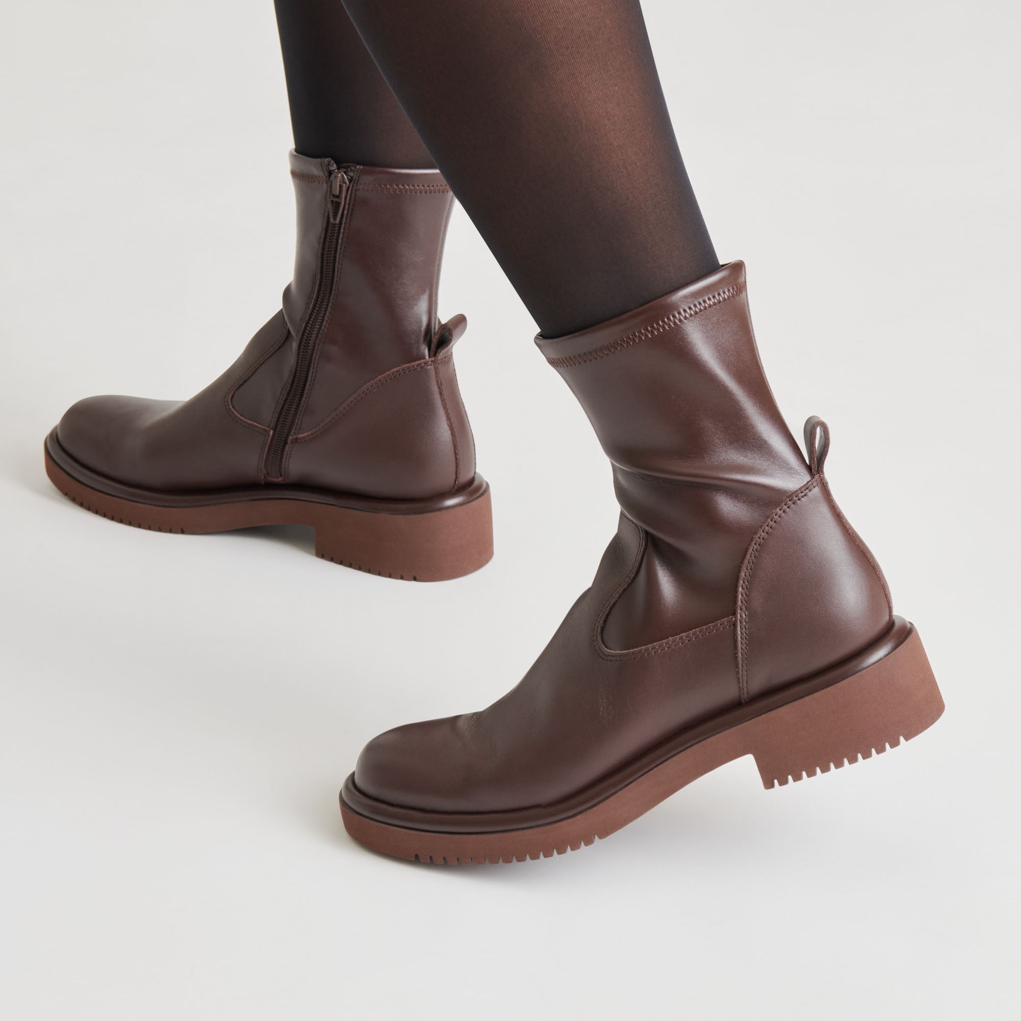 SIMAYA H2O Waterproof Leather Boots for Men & Women - Mahogany Brown Outdoor Hiking & Rain Boots - Durable Comfortable Slip-Resistant Footwear for Walking, Hunting & Work