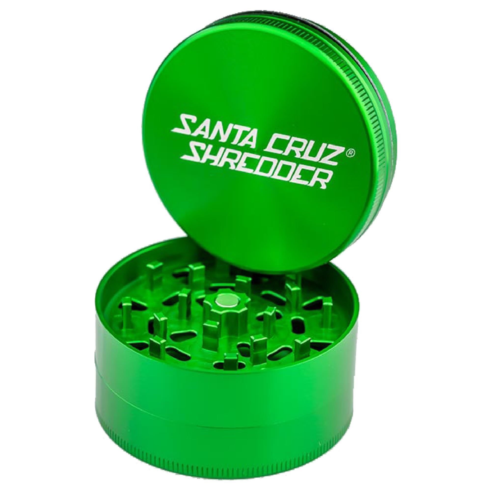 Premium Santa Cruz Shredder 3-Piece Metal Herb Grinder - Large 2.7