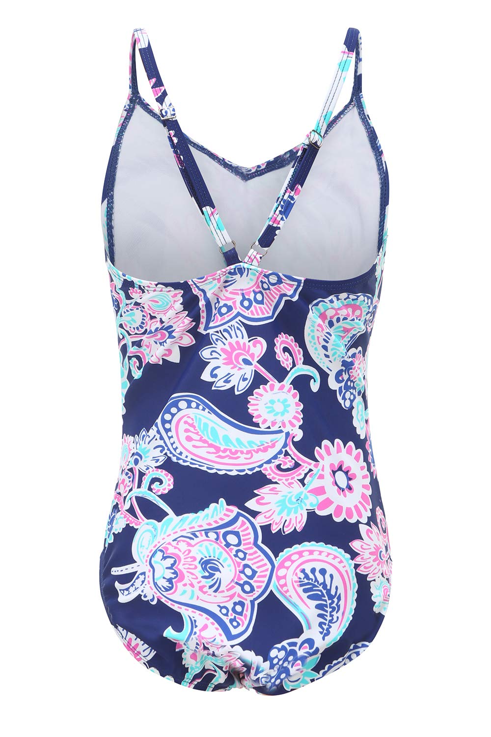 Girls' Striped Rainbow One Piece Swimsuits | Cute Bathing Suit for Beach, Pool & Summer Vacation | UV Protection Swimwear