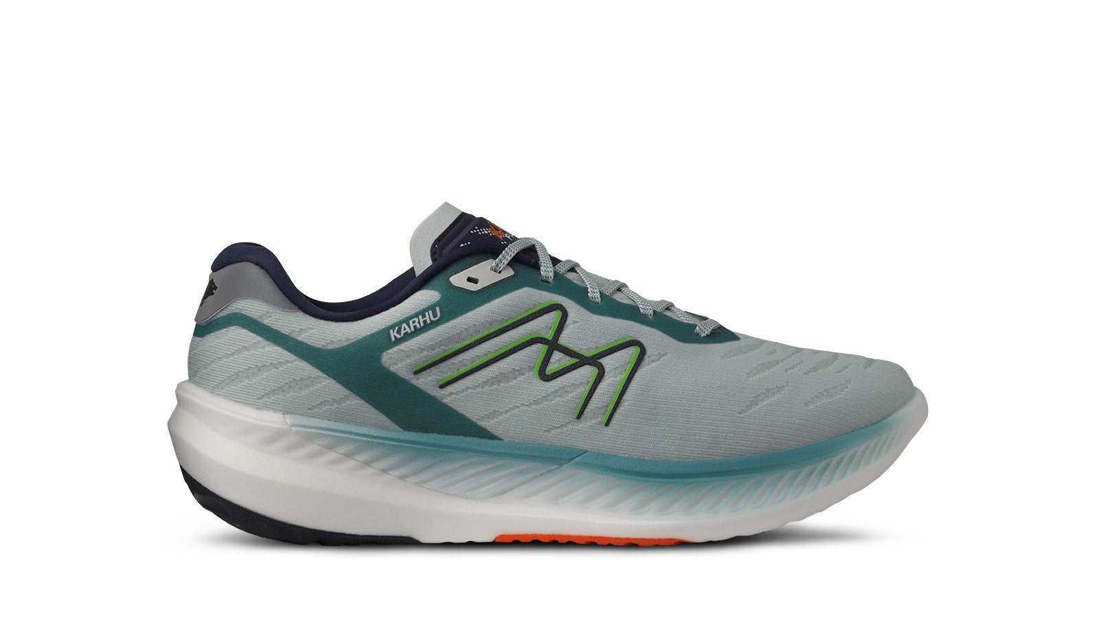 Men's Fusion 4.0 Running Shoes - Sky Gray/Green Flash - Lightweight Athletic Sneakers for Jogging, Gym & Outdoor Workouts
