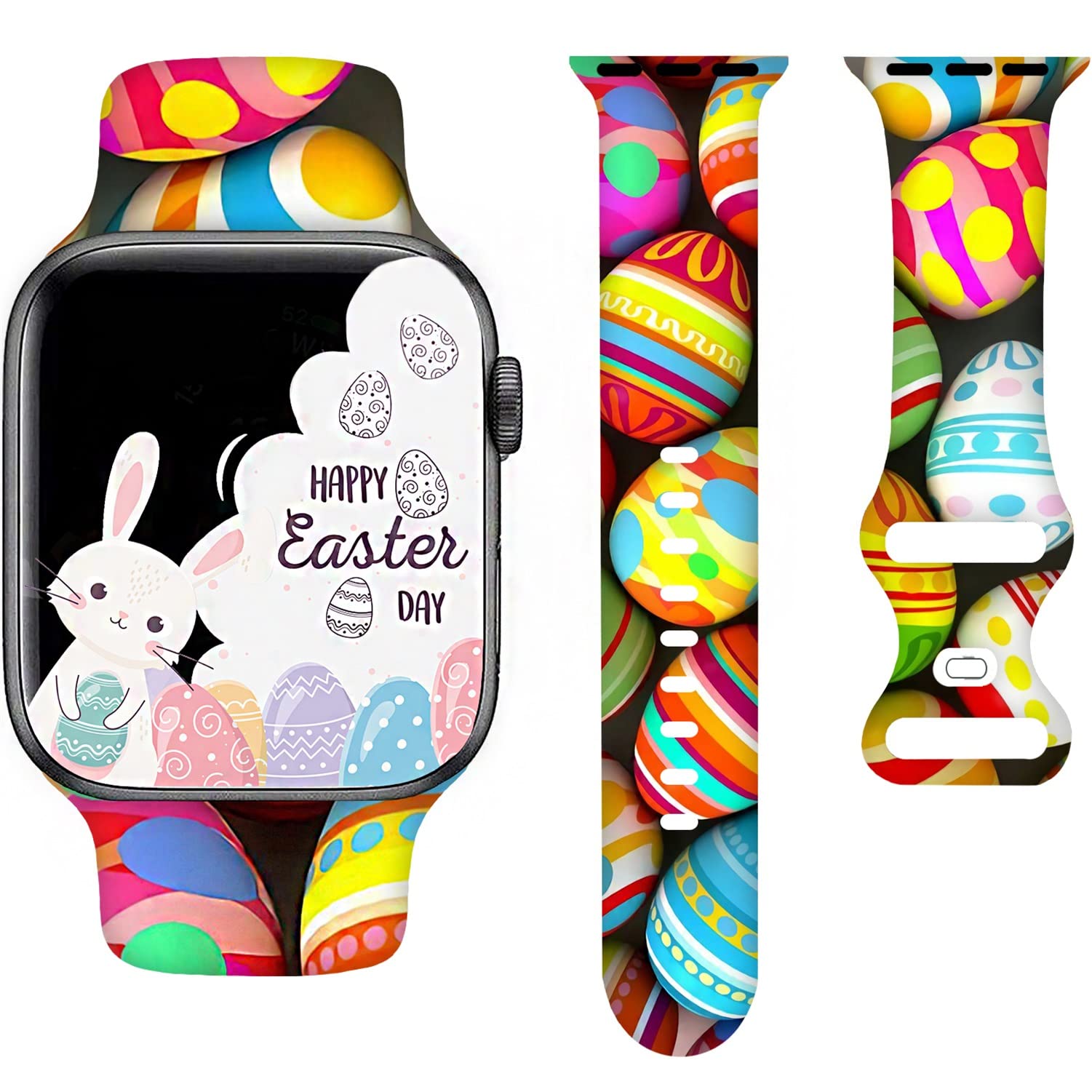 Halloween Gnome Pumpkin Cartoon Apple Watch Band 38mm 40mm 41mm - Silicone Strap Compatible with iWatch Series SE/7/6/5/4/3/2/1 - Fun Holiday Accessory for Women & Men - Perfect for Halloween Parties, Costumes & Festive Gift Giving
