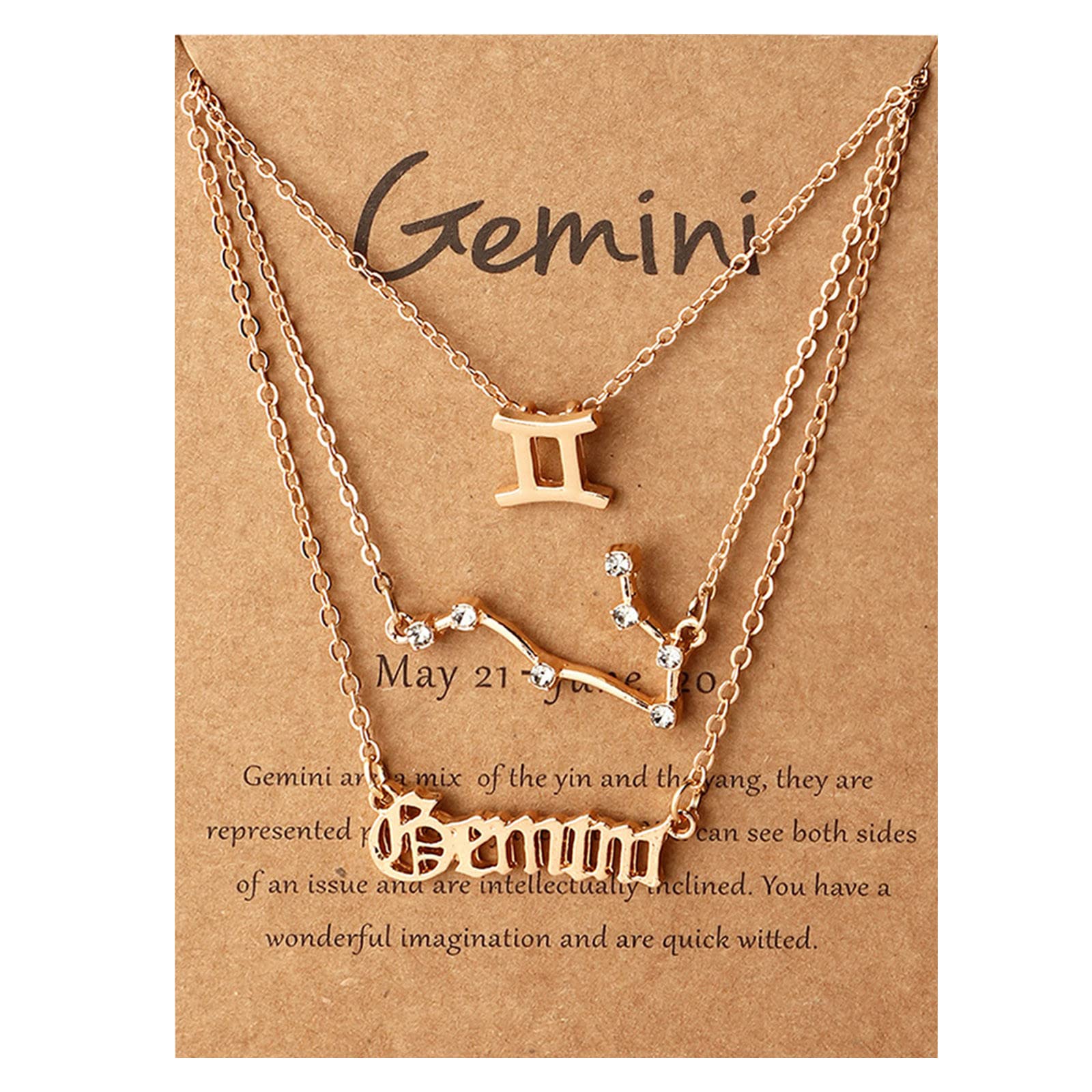 12 Exquisite Zodiac Constellation Necklaces for Women - Personalized Birthday Pendant Jewelry, Retro Layered Necklace with Small Diamond Cross Charm - Perfect for Gifts, Daily Wear & Special Occasions