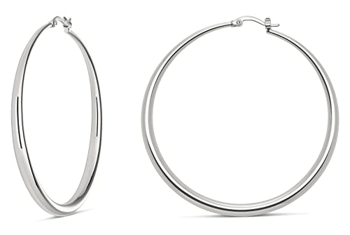 Sterling Silver Plated / 2.4 in - MEDIUM