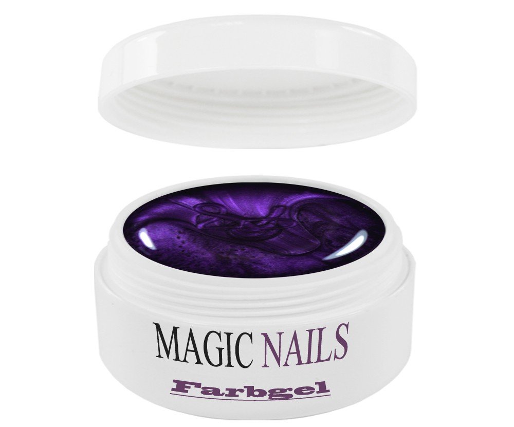 Magic Nails Color Gel - Purple Transparent 5ml Nail Polish for Women, Long Lasting UV LED Gel Polish for Manicure & Pedicure at Home or Salon