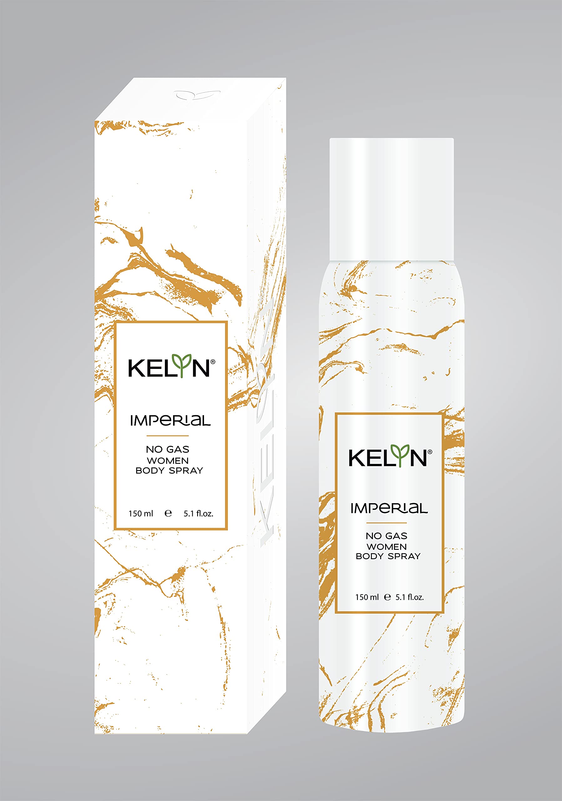 KELYN Long Lasting Imperial No Gas Women's Body Spray - 150ml Everyday Deodorant for Freshness & Confidence | Perfect for Work, Gym & Daily Use
