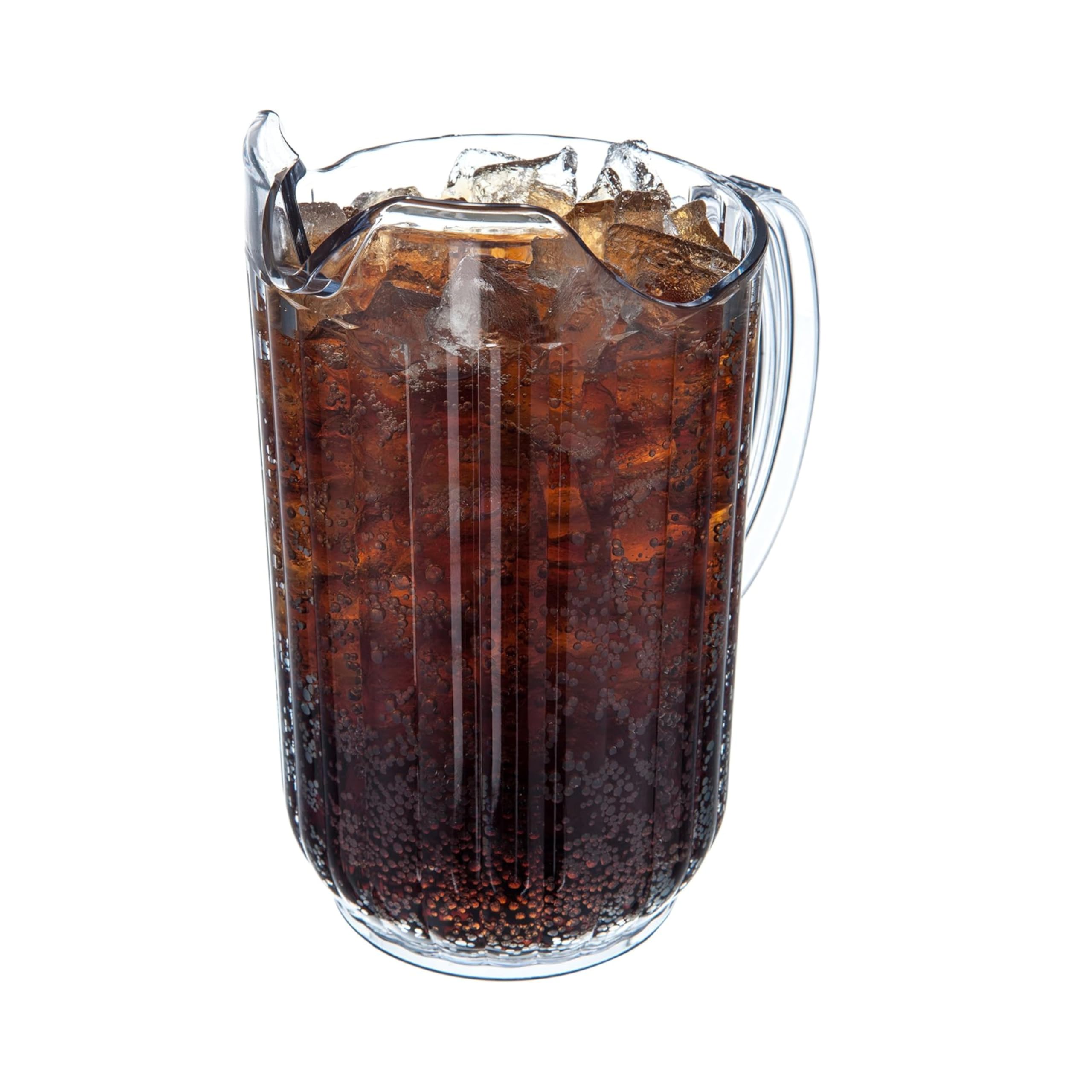 Carlisle 48oz Clear Plastic Pitcher - 6 Pack for Restaurants, Catering & Kitchen Use - BPA-Free Food Service Drink Dispenser for Iced Tea, Lemonade & Beverages
