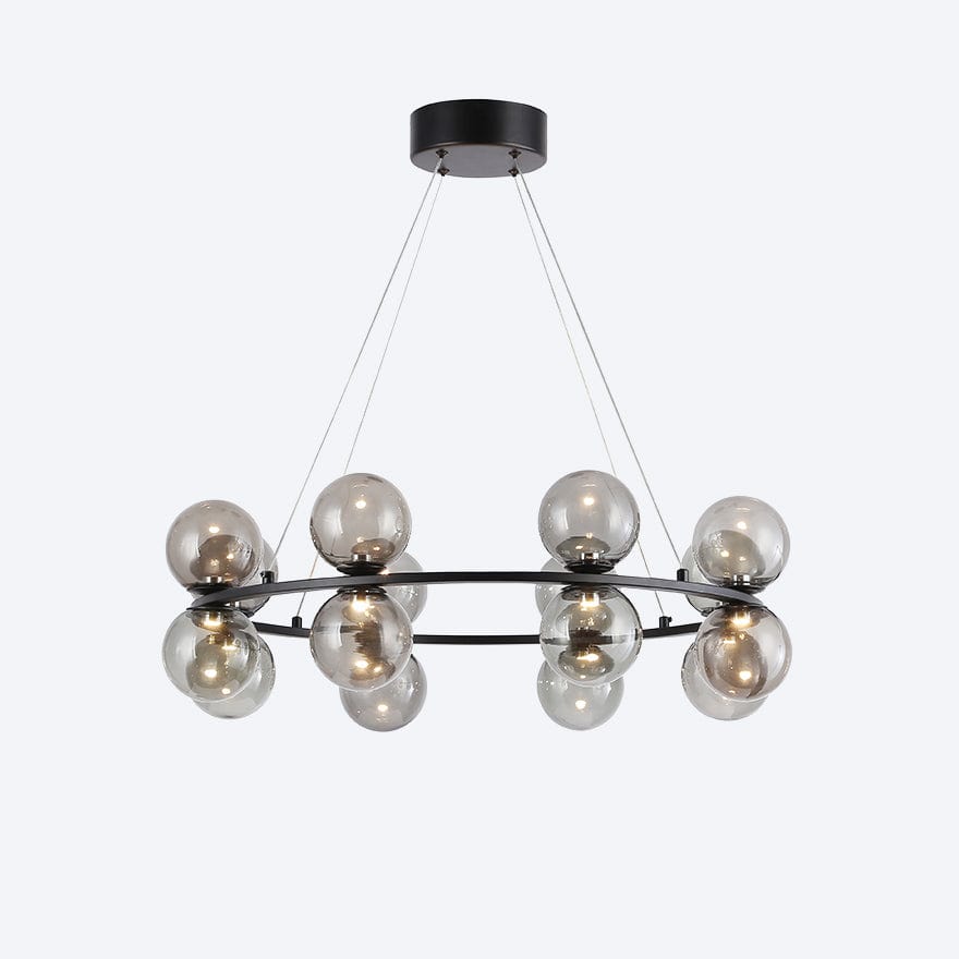 YOSHI RING 16 LED Pendant Light - Modern Dimmable Hanging Fixture for Kitchen Island, Dining Room & Bedroom Lighting | Energy Efficient LED Chandelier