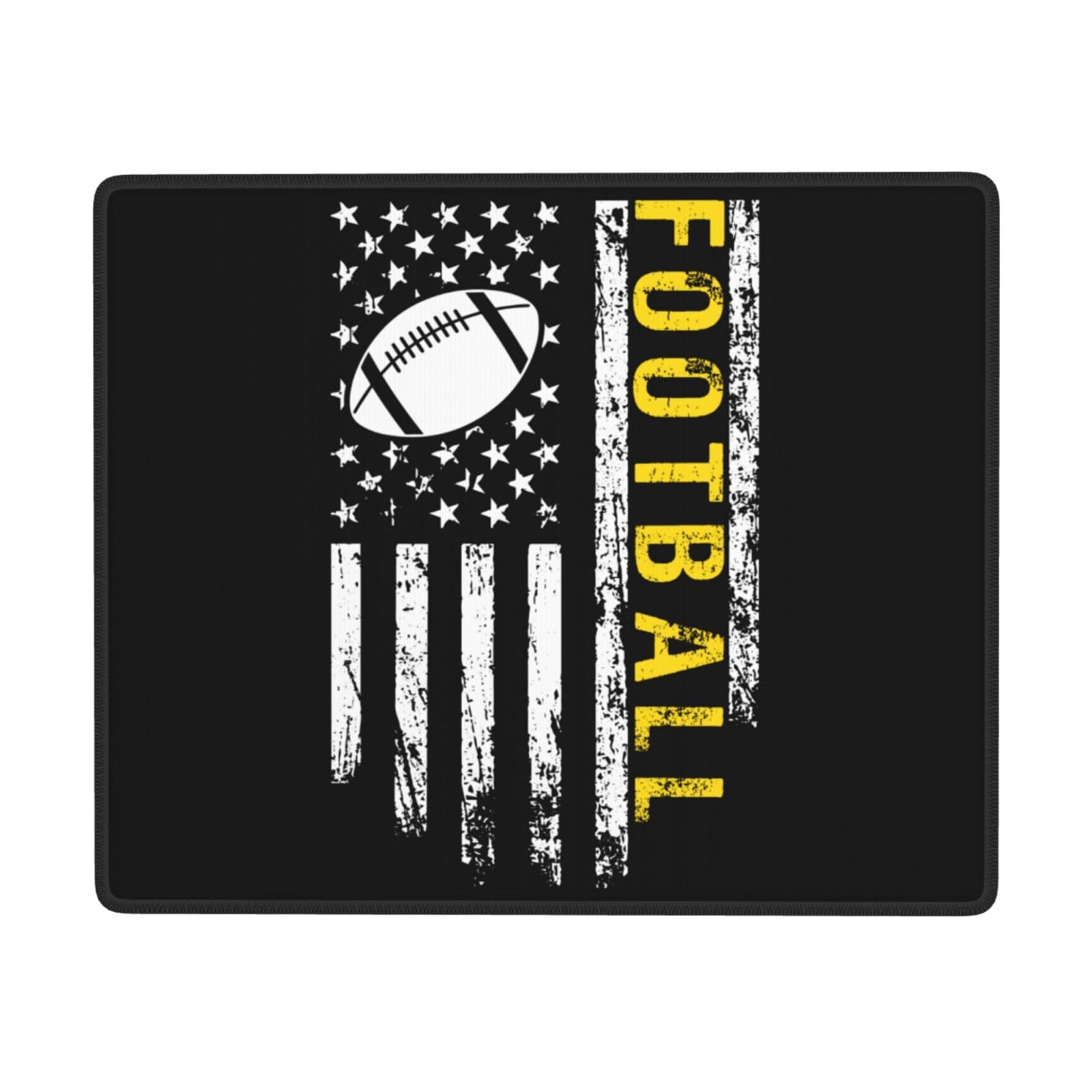 SIYTUAU USA Flag American Football Mouse Pad - Waterproof, Non-Slip Rubber Gaming Mousepad for Laptop & Office (7x9 inches) - Perfect for Sports Fans, Gamers & Work Desks