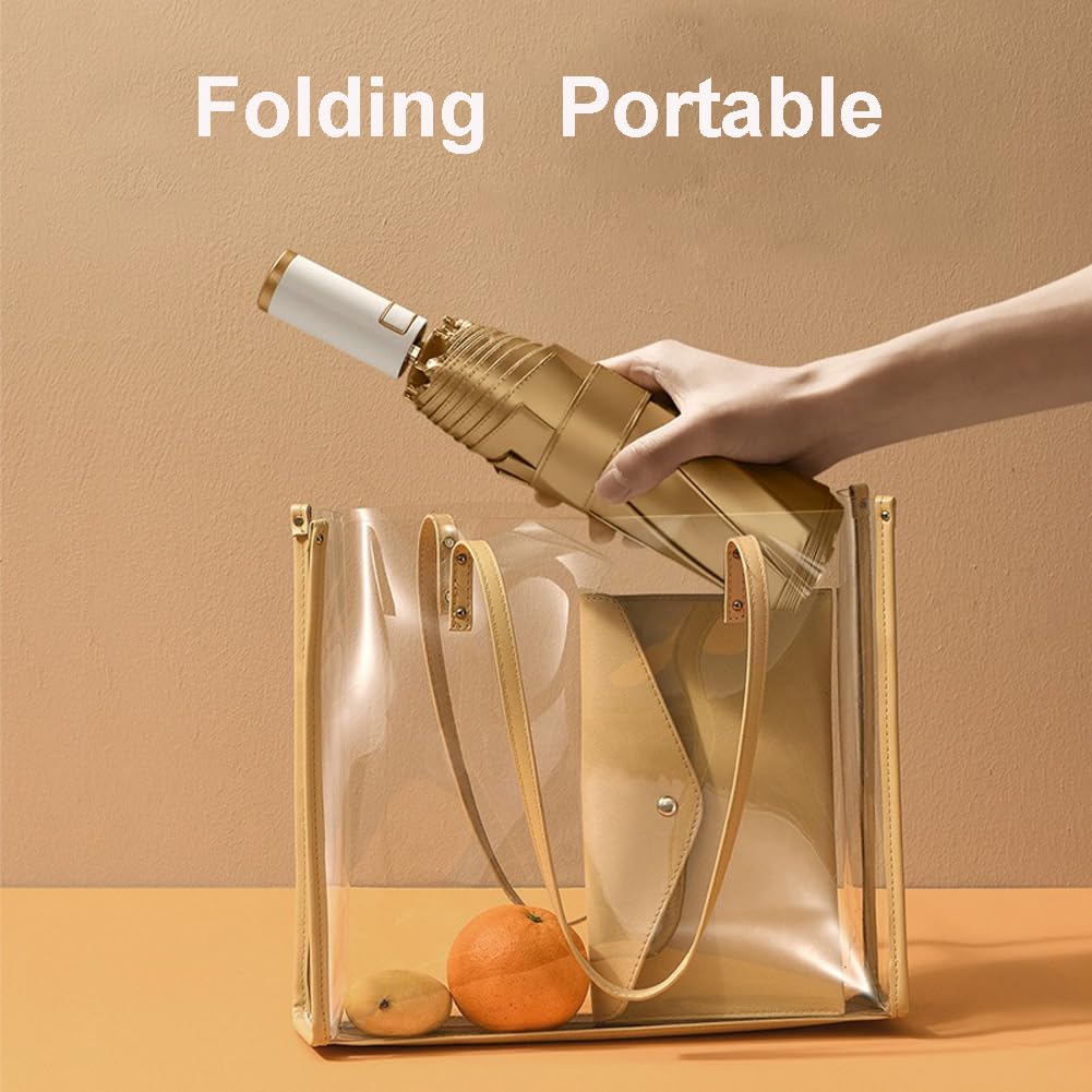 LCY Auto Folding UV Umbrella - Compact for Travel & Outdoor