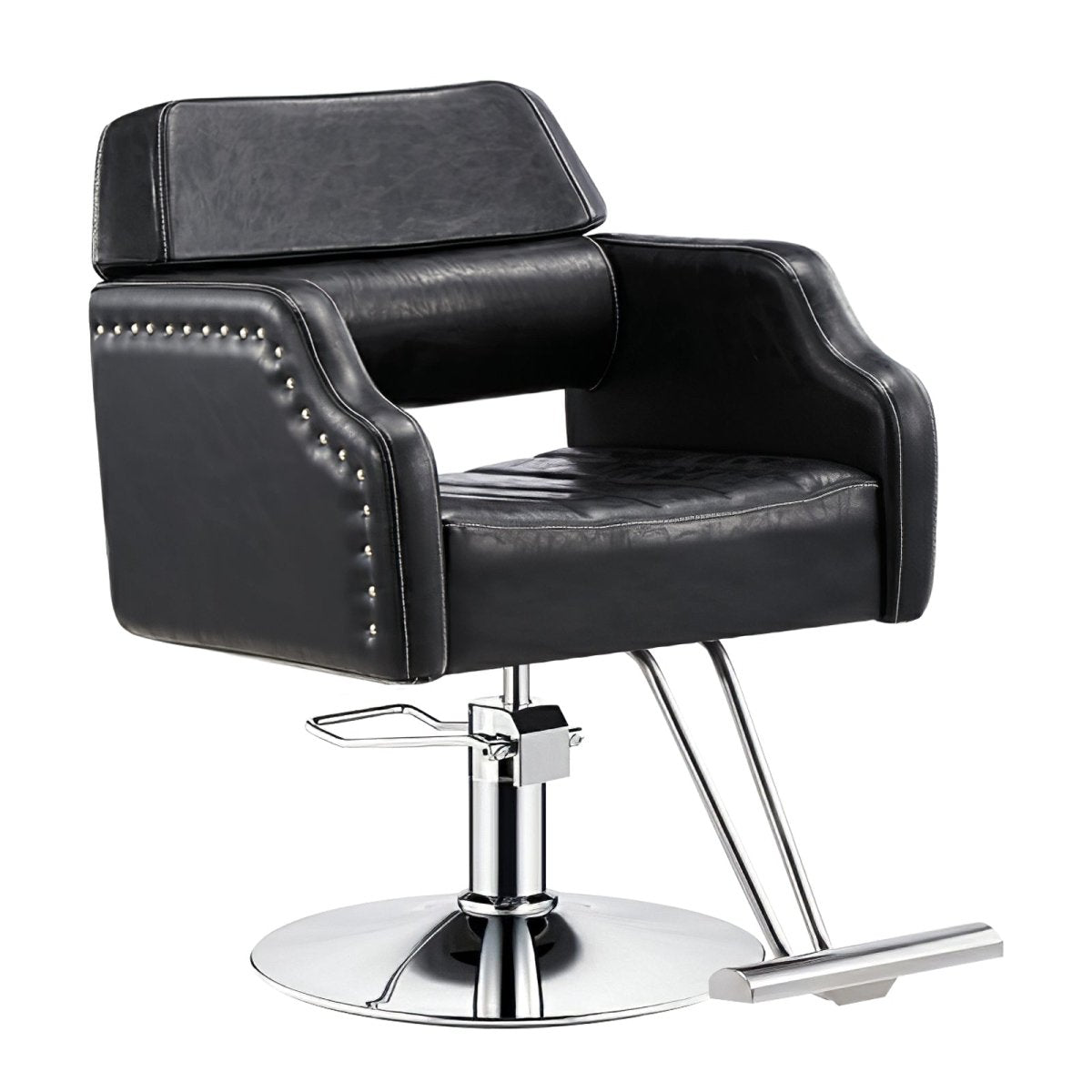 Vintage Hydraulic Styling Chair SC 461 - Adjustable Barber Salon Chair with Swivel Base for Hairdressing & Beauty Salon Use