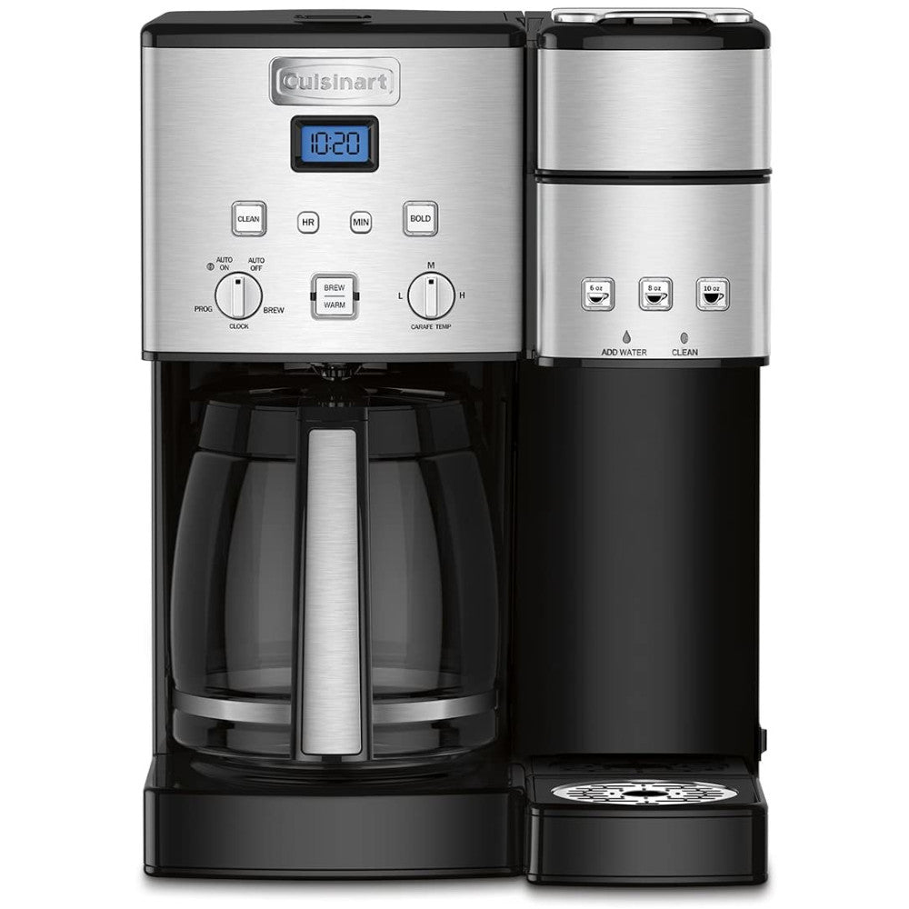 Refurbished Cuisinart Single Serve & 12-Cup Coffee Maker with Warranty - Perfect for Home, Office & Small Businesses