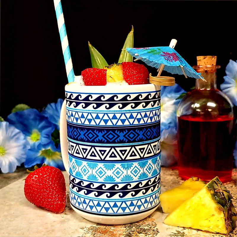 Aztec Pattern Ceramic Coffee Mug - 15 oz Insulated Travel Mug for Hot & Cold Drinks - Perfect for Office, Home, Camping & Gifts