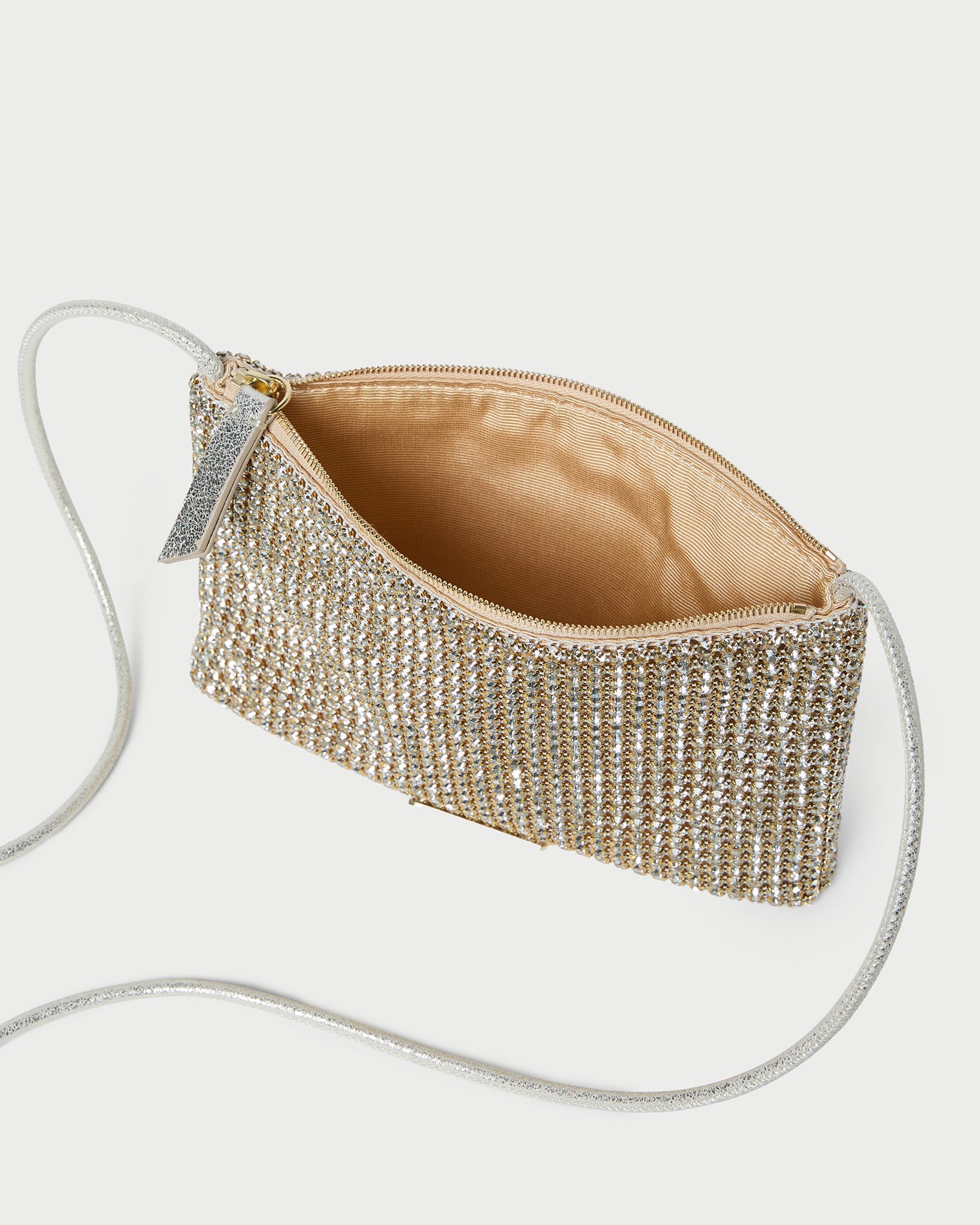 Yasmine Gold Diamanté Crossbody Bag for Women - Elegant Rhinestone Evening Purse - Perfect for Parties, Weddings & Special Occasions