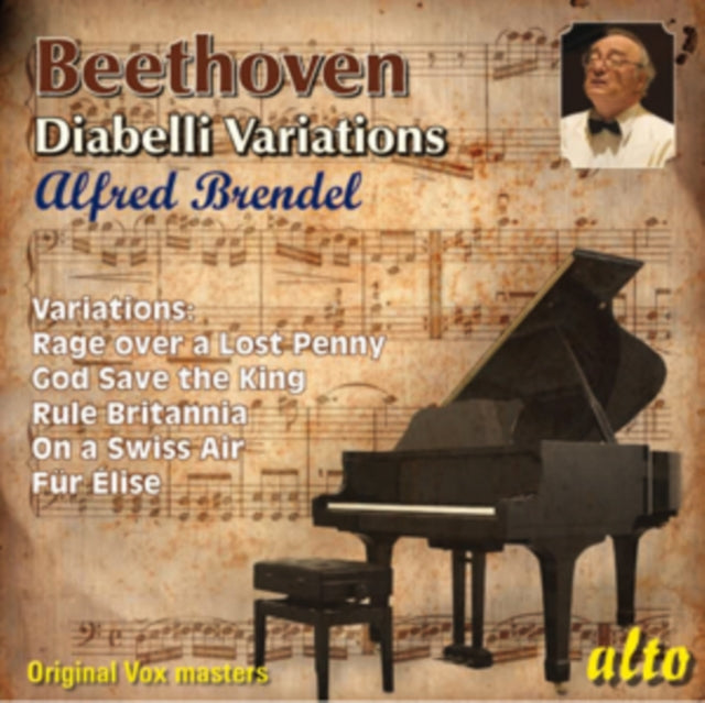 Alfred Brendel Beethoven Diabelli Variations CD - God Save the King, Rule Britannia & Classical Piano Variations | Perfect for Classical Music Lovers & Piano Enthusiasts