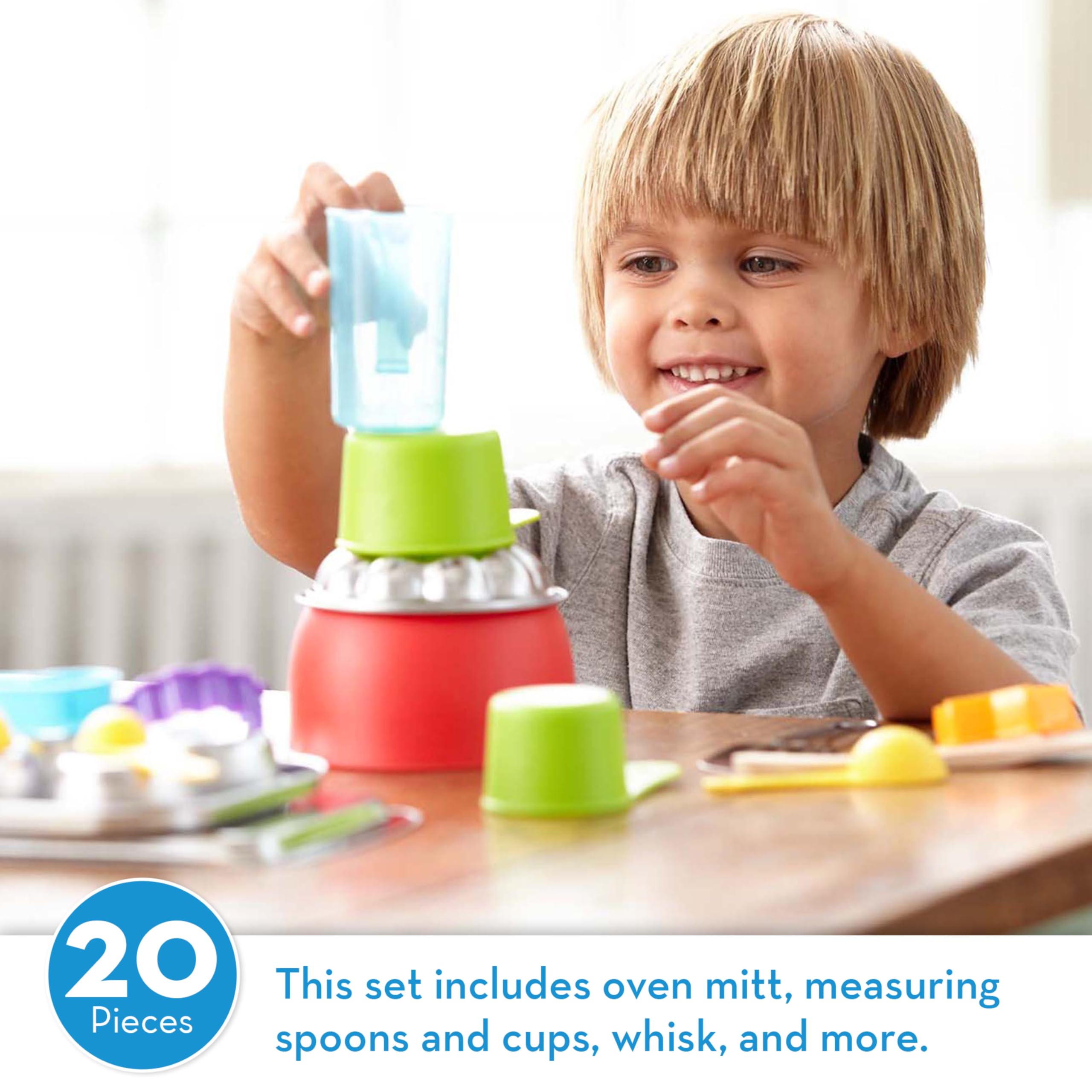 Melissa & Doug 20-Piece Baking Play Set - Pretend Play Kitchen Accessories for Kids - Perfect for Imaginative Play & Role-Playing Games