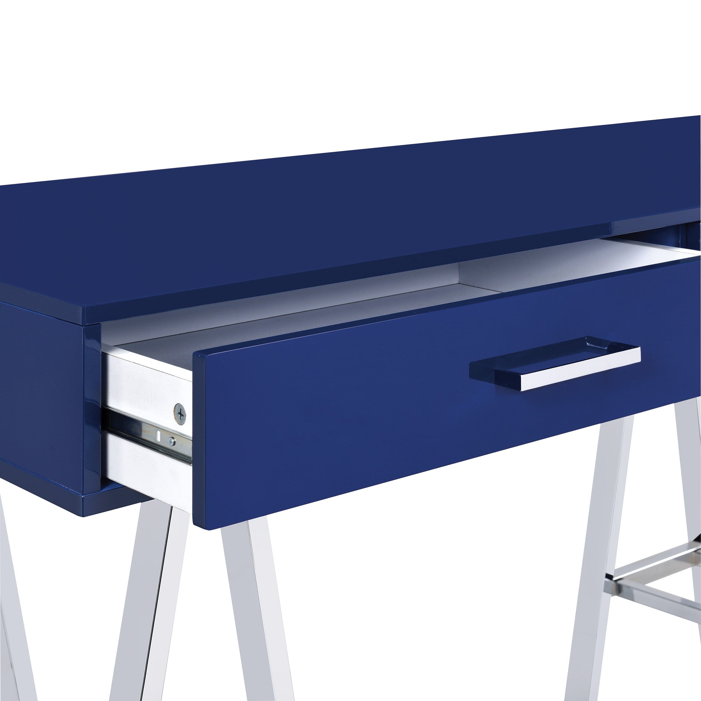 Office Star Vivid 2 Drawer Writing Desk [VVD5422] - Modern Home Office Desk with Storage for Small Spaces, Perfect for Remote Work & Study