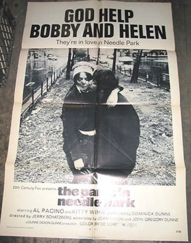 Original U.S. One-Sheet Movie Poster - Panic in Needle Park (Al Pacino) - Vintage Film Memorabilia for Movie Collectors & Home Theater Decor