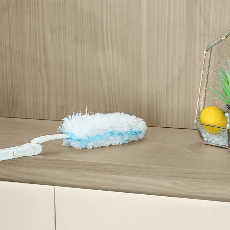 Extendable Dusting Duster with Telescoping Handle - 180° Rotating Head for Ceiling Fans, High Shelves & Hard-to-Reach Areas - Lightweight Cleaning Tool for Home, Office & Car