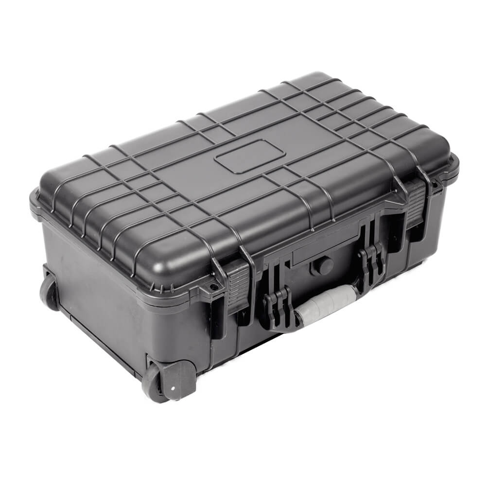 Waterproof Hard Rolling Case 515x290x200mm with Pull Handle & Foam Interior - Perfect for Travel, Storage & Equipment Protection