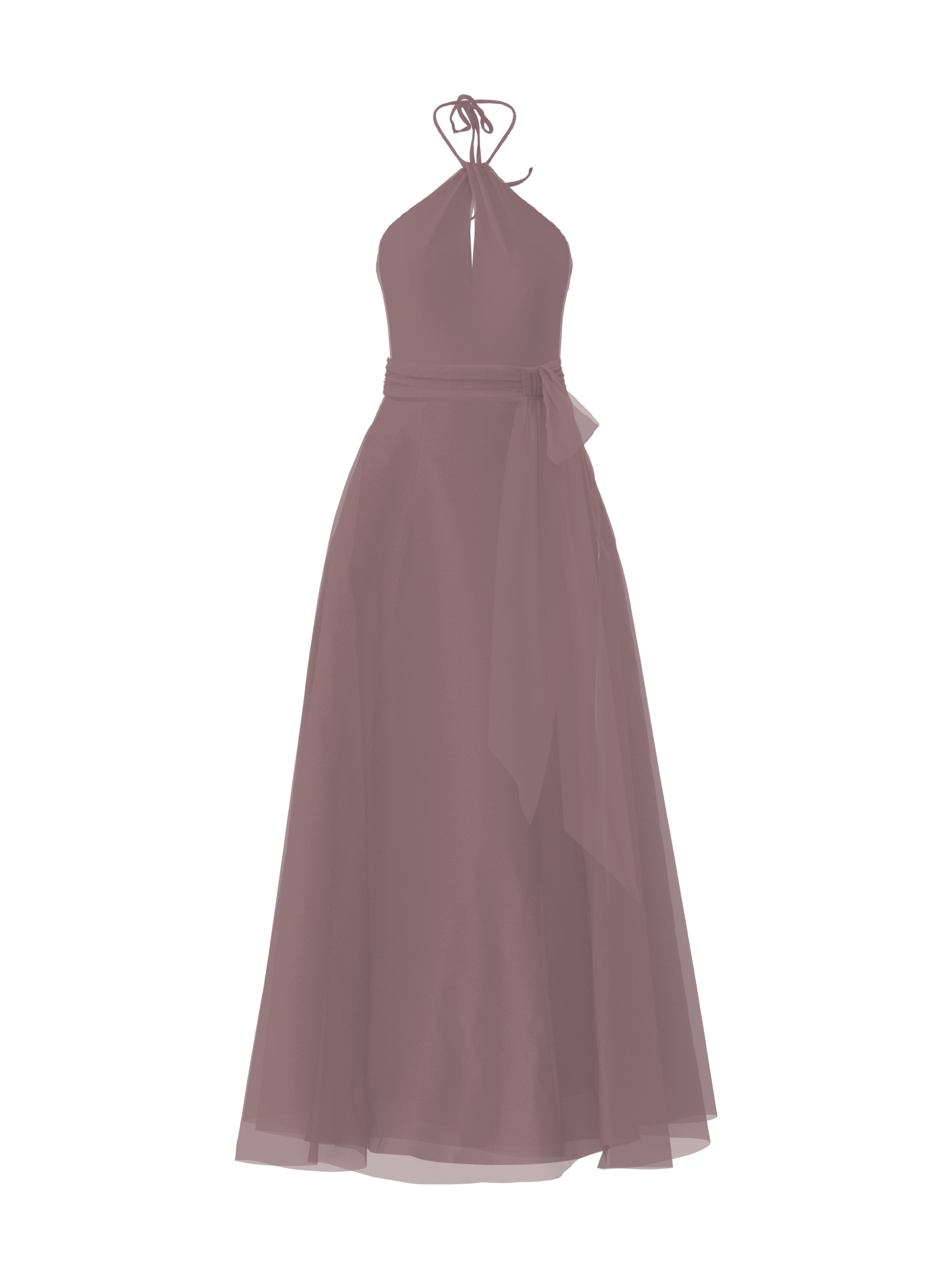 Colby Bodice & Cerisa Skirt Set with Sash Belt in Mauve - Perfect for Weddings, Parties, and Formal Events