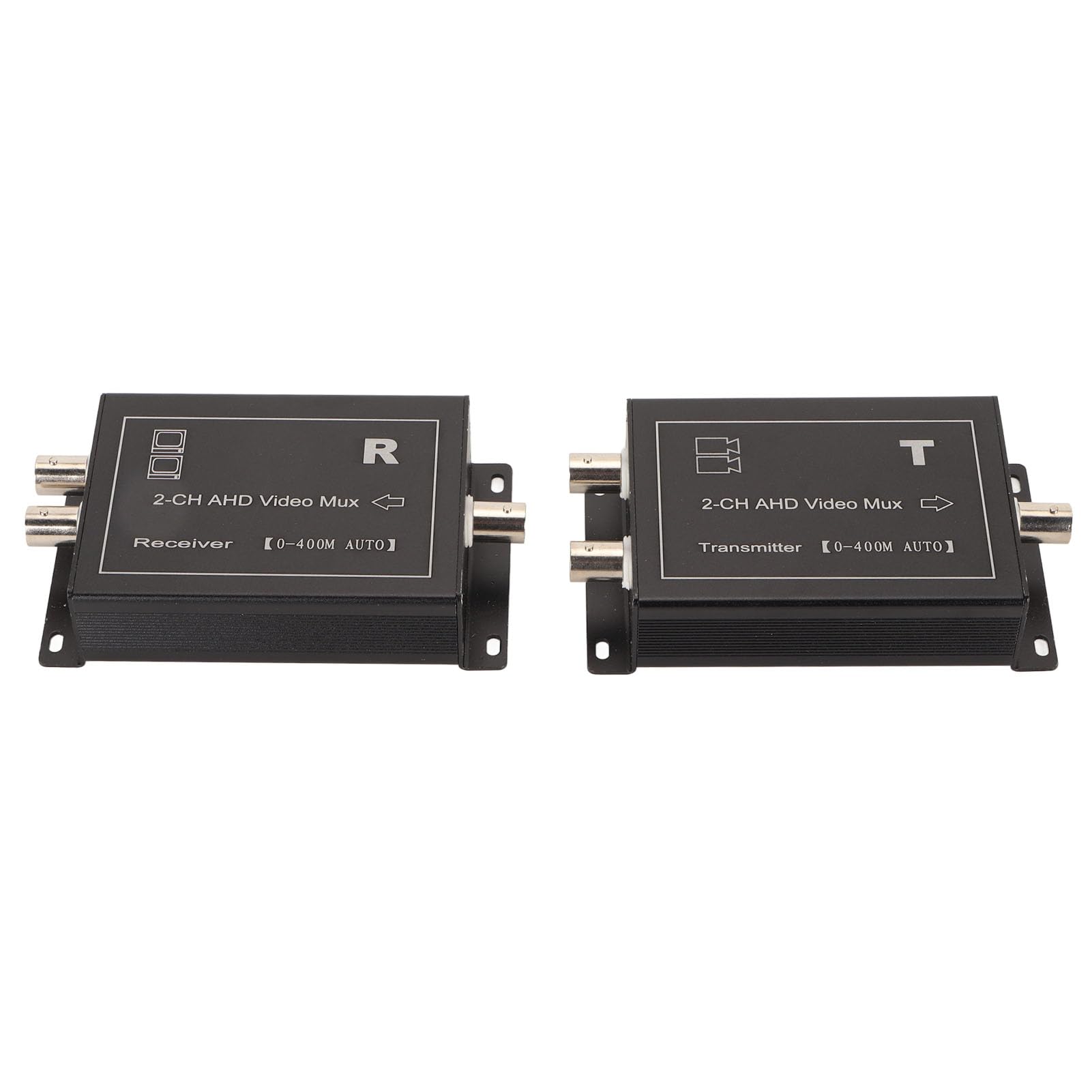 2-Channel 400m AHD/CVBS Video Multiplexer - Hot Swap for Security Cameras