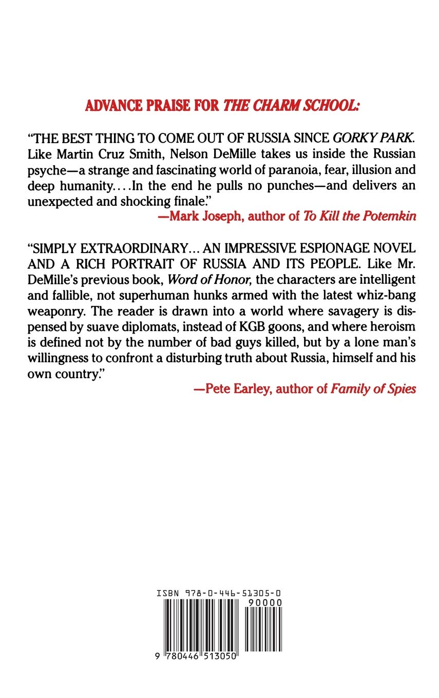The Charm School - Classic Novel by Nelson DeMille | Mystery, Suspense & Thriller Books | Perfect for Book Clubs & Reading Enthusiasts