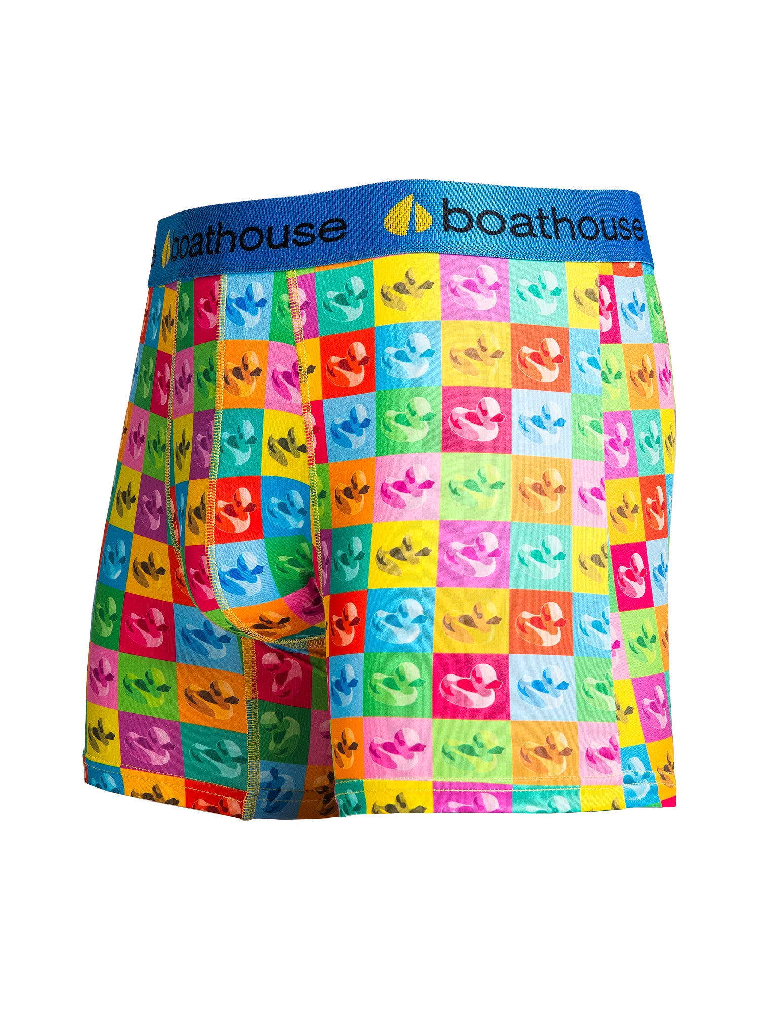Men's Boxer Briefs with Rubber Duck Print - Comfortable Cotton Underwear for Everyday Wear & Fun Gifts