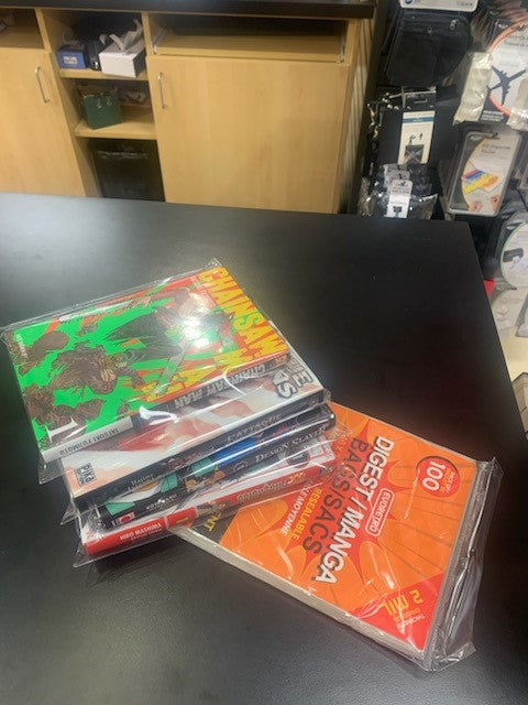 Evoretro Clear Resealable Bags for Comics, Manga & Collectibles - Perfect for Storage, Protection & Organization of Digest Books, Comic Collections & Trading Cards
