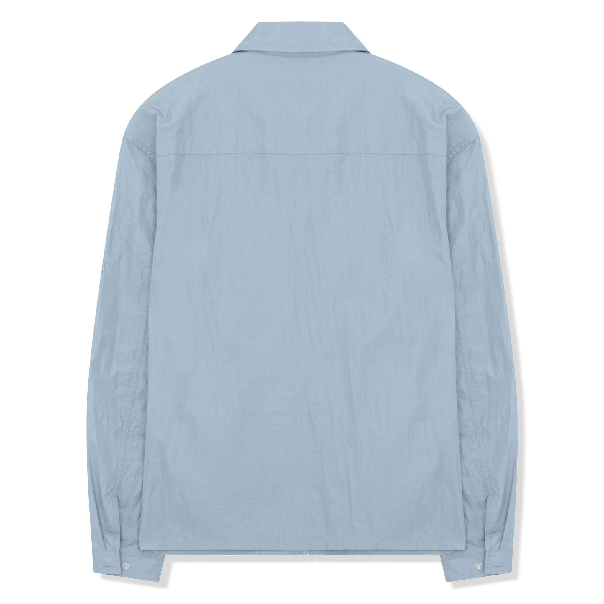 SIARR Crinkle Baby Blue Overshirt - Stylish Lightweight Jacket for Women | Perfect for Casual Outfits, Layering & Spring Fashion