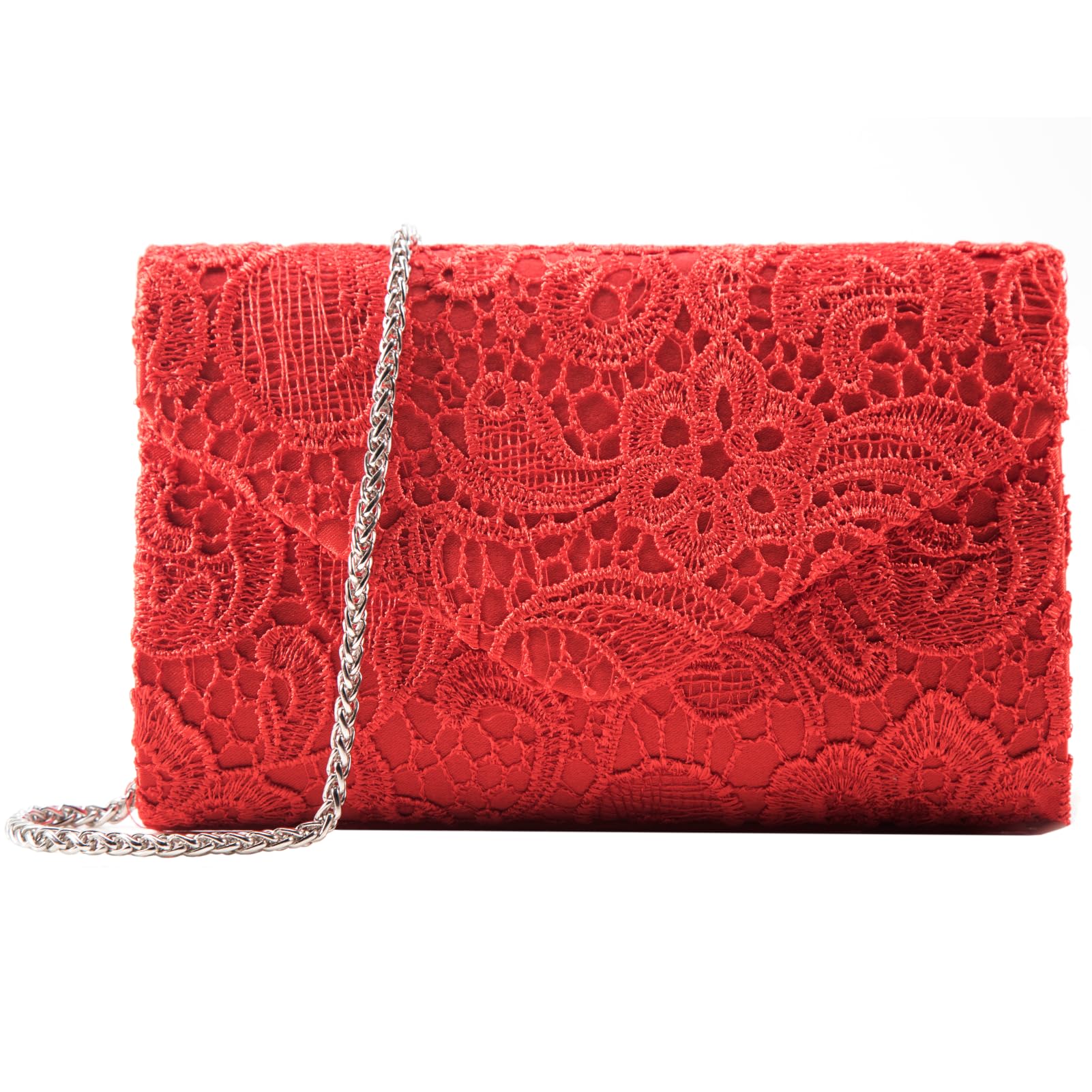 Elegant Lace Evening Clutch Bag for Women - Perfect Square Envelope Handbag for Brides, Wedding Party & Special Occasions | Formal Events, Prom, Cocktail Parties & Date Nights
