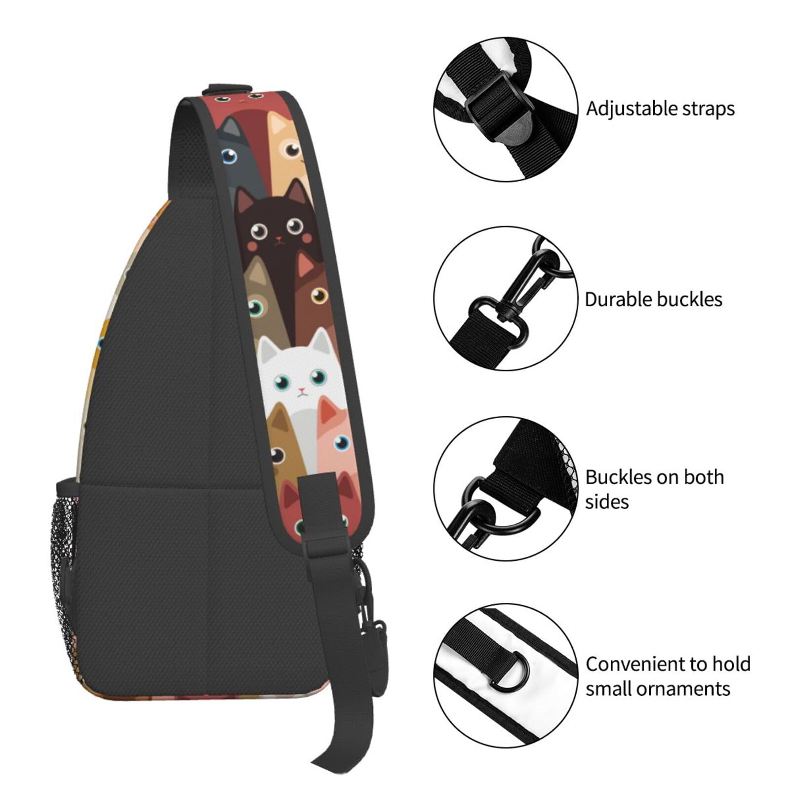 VOOHDDY Crossbody Sling Bag for Women & Men - Travel, Hiking & Daily Use