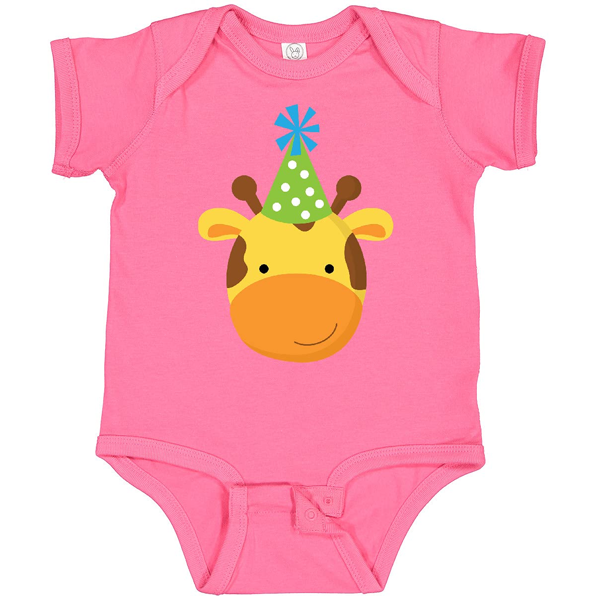 Inktastic Giraffe Jungle Birthday Baby Bodysuit - Cute Animal Print Onesie for Newborns & Infants - Perfect for Birthday Parties, Photo Shoots & Everyday Wear