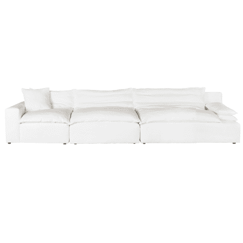 St Armands 3-Piece 165-Inch Modern L-Shaped Sectional Sofa Set with Reversible Chaise - Perfect for Living Room, Family Room, and Open Concept Spaces