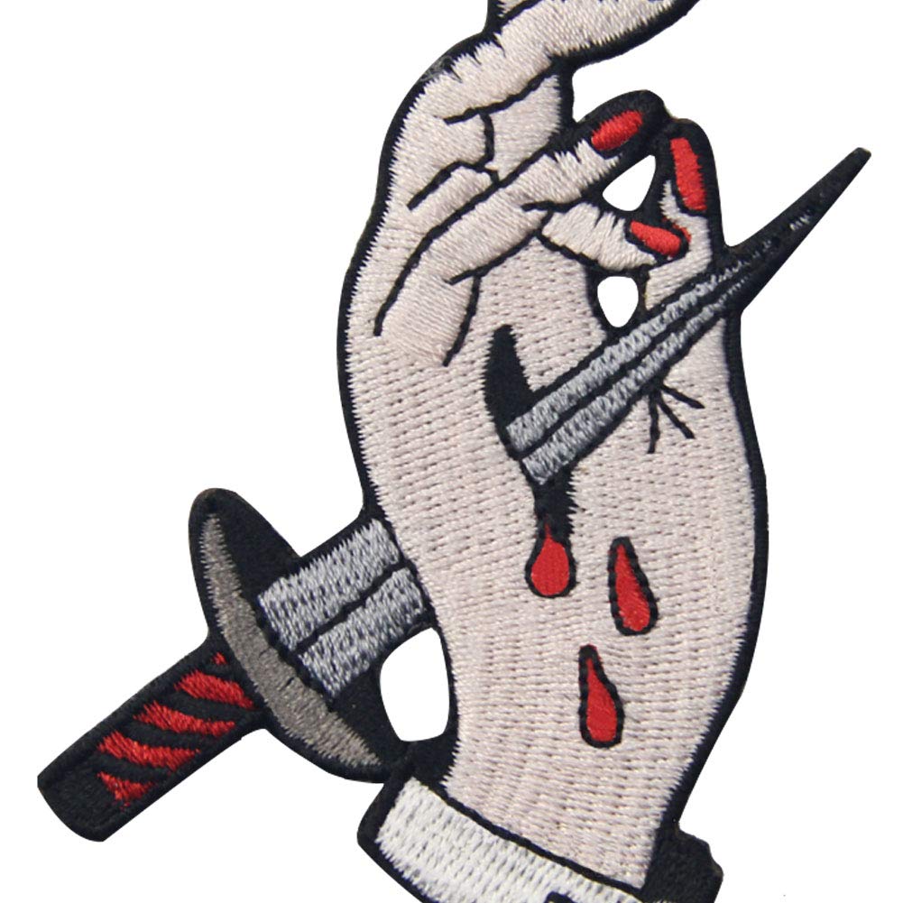 Trust No One Embroidered Patch - Iron On or Sew On Emblem for Jackets, Hats & Bags | DIY Punk Style Accessories for Clothing Customization