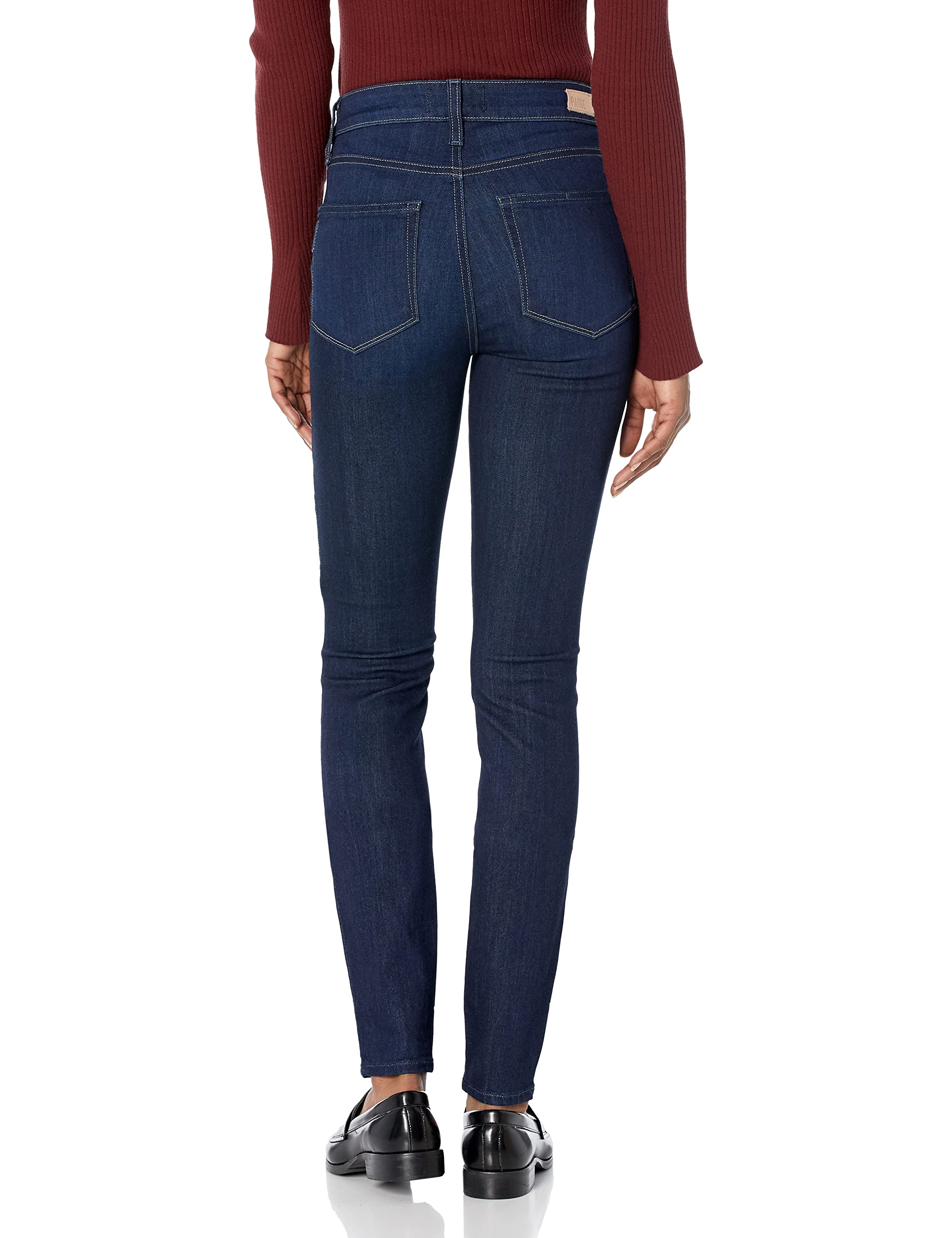 PAIGE Women's Hoxton Ultra Skinny High Rise Cropped Jeans - Stretch Denim Pants for Women | Perfect for Casual Wear, Office Outfits & Night Out Looks