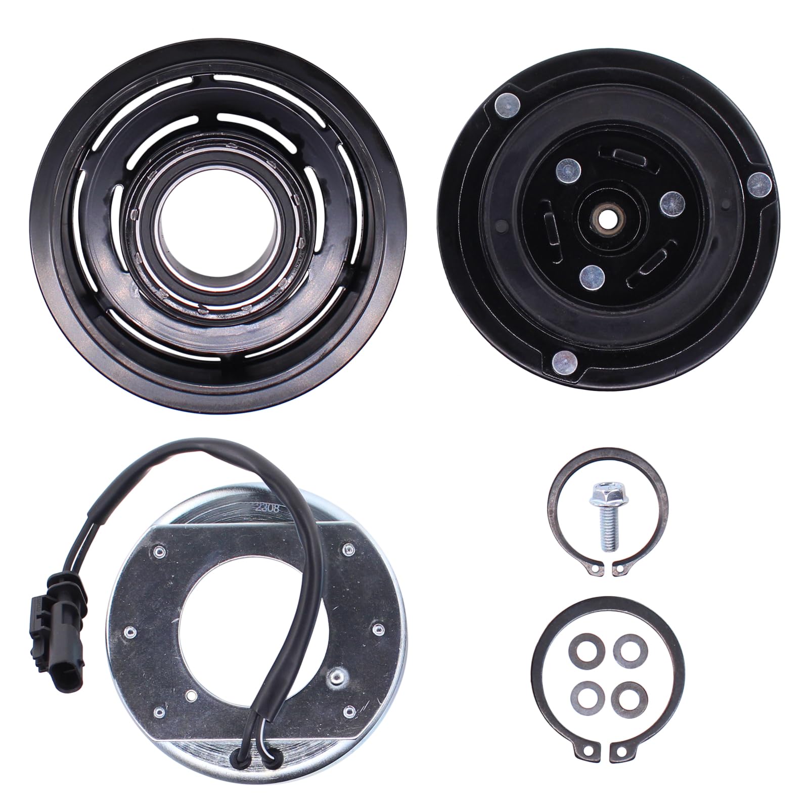 MOTOKU AC Compressor Clutch Kit Replacement for Chevrolet Cruze 1.4L 2012-2015 & Cruze Limited 2016 - Perfect for AC Repair and Summer Cooling System Maintenance