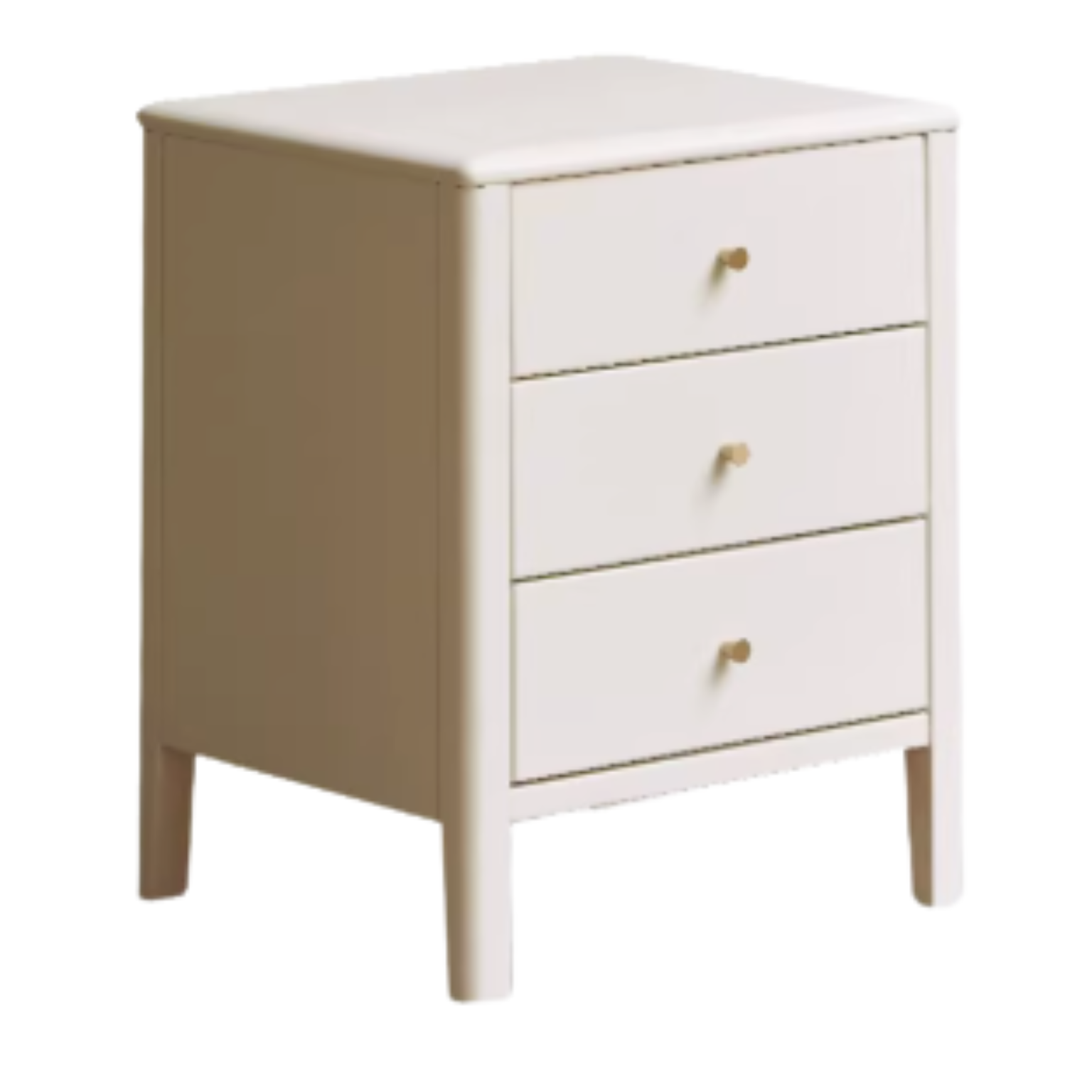 15x13.4x19.5 inch / 38x34x50.5сm / Warm white color / Rubber Nightstand