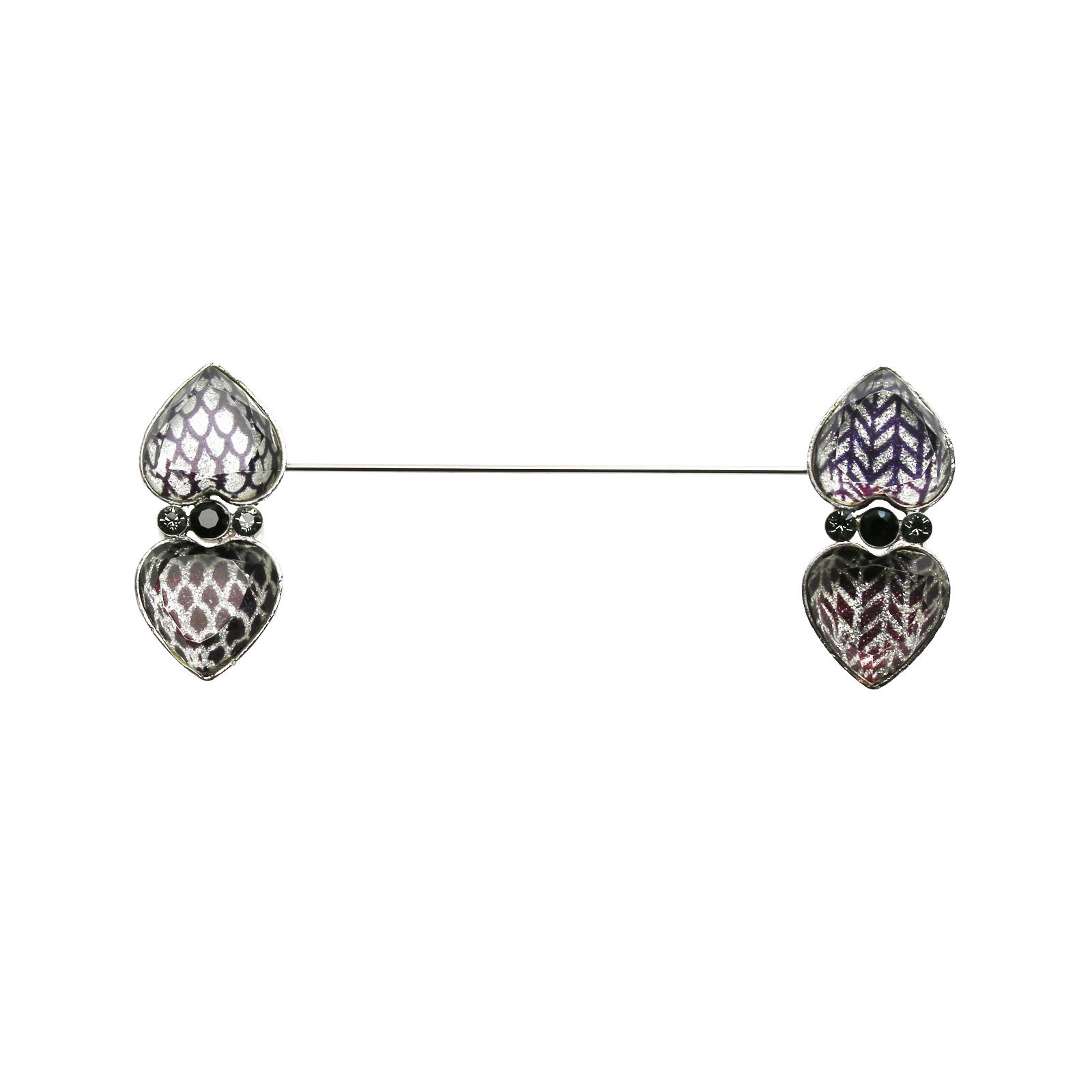 Handmade Herringbone Pattern Brooch - Lead & Nickel Free Fashion Accessory for Women | Perfect for Weddings, Parties & Office Wear
