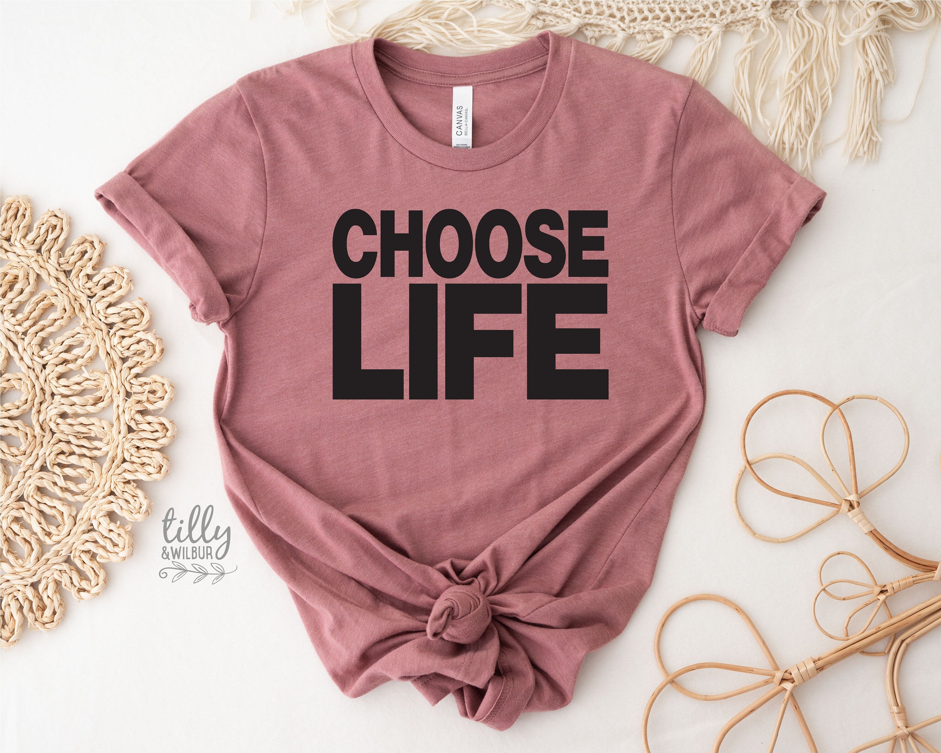 Choose Life Graphic T-Shirt - Trendy Cotton Tee for Men & Women - Perfect for Casual Wear, Street Style & Everyday Outfits
