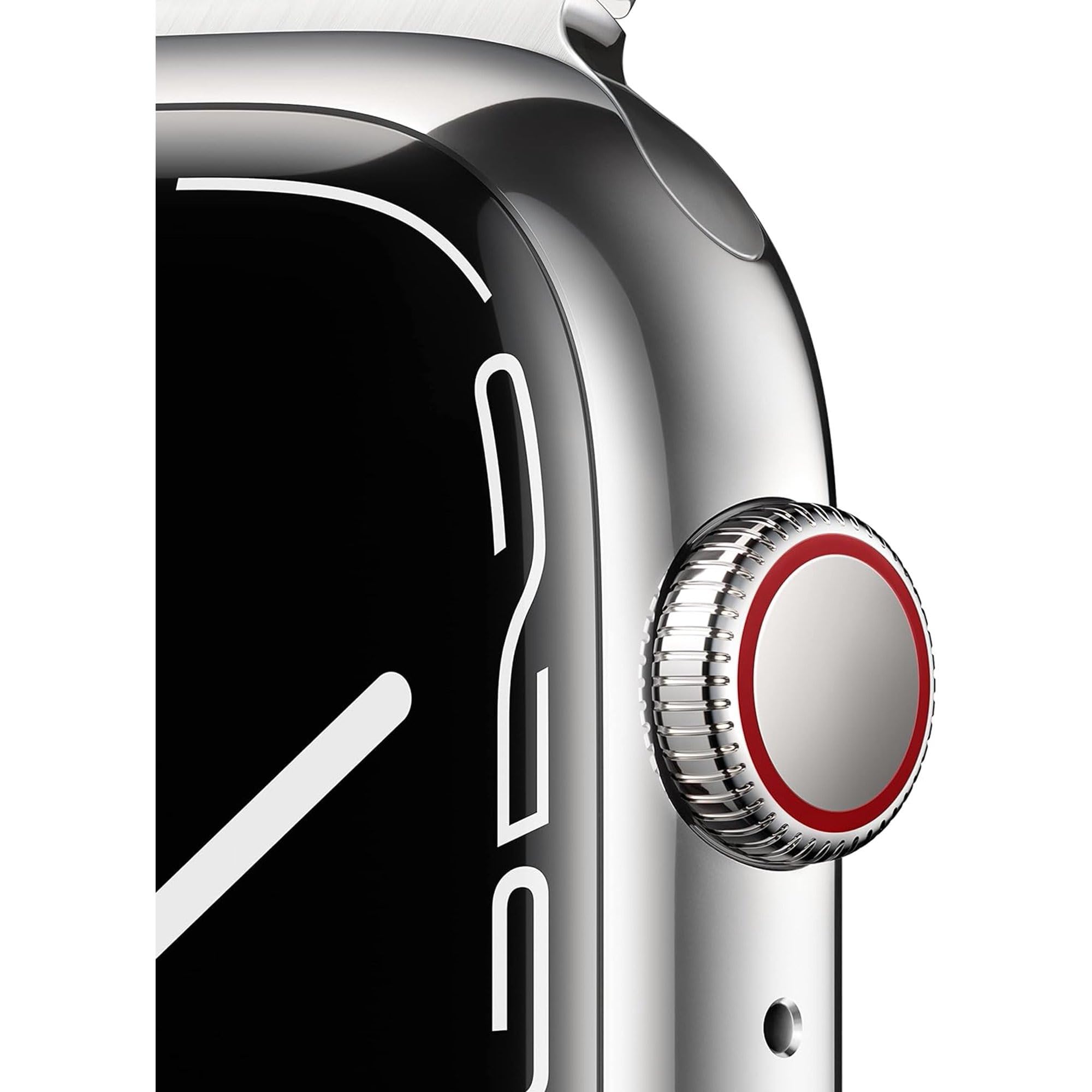 Apple Watch Series 5 (GPS + Cellular, 44mm) - Titanium Silver Case with White Sport Band | Renewed Smartwatch for Fitness Tracking, Calls & Notifications | Perfect for Running, Swimming & Daily Wear