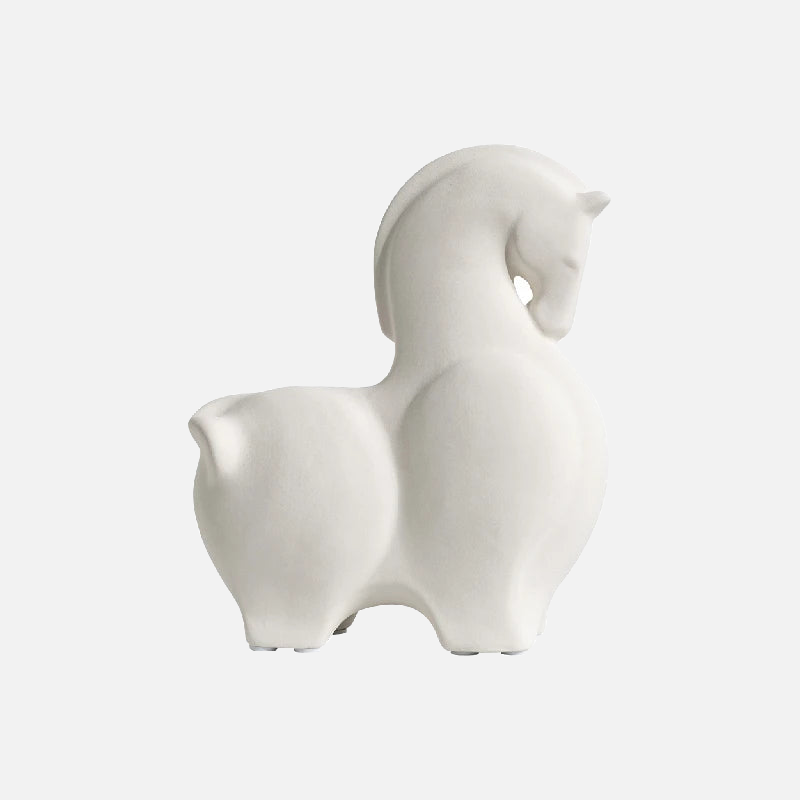 Handmade Safari Ceramic Sculpture - African Wildlife Decor for Home & Office - Perfect for Living Room, Bookshelf, or Desk Display