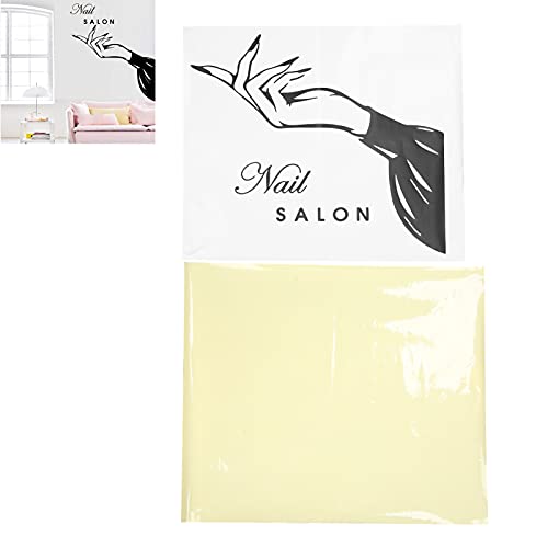 PVC Vinyl Double-Sided Nail Art Wall Stickers - Decorative Salon Window Decals for Nail & Beauty Salons | Perfect for Salon Décor, Manicure Stations & Spa Visual Enhancement