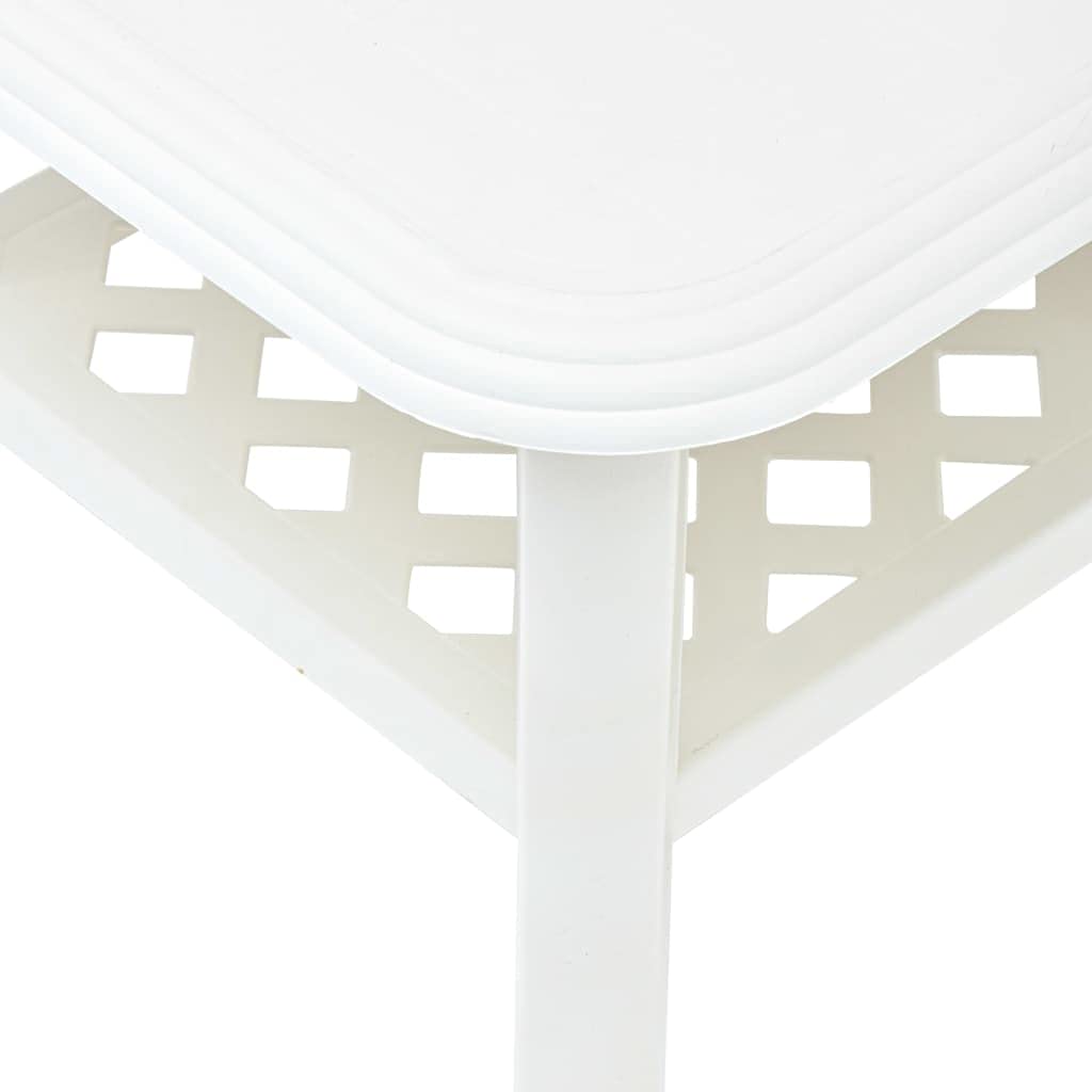 Modern White Plastic Coffee Table 35.4