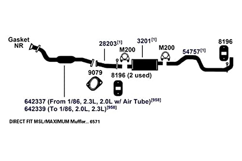 AP Exhaust Pipe 28203 - Durable Replacement for Trucks & SUVs